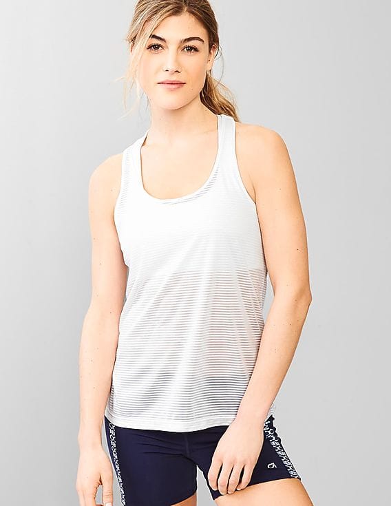 sheer white camisole