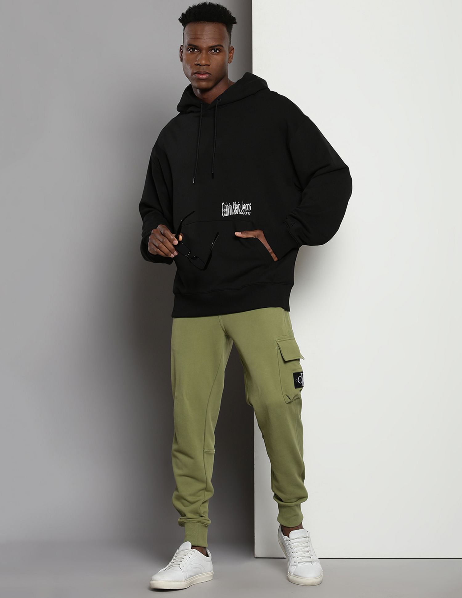 Calvin Klein Graphic Print Hooded Sweatshirt