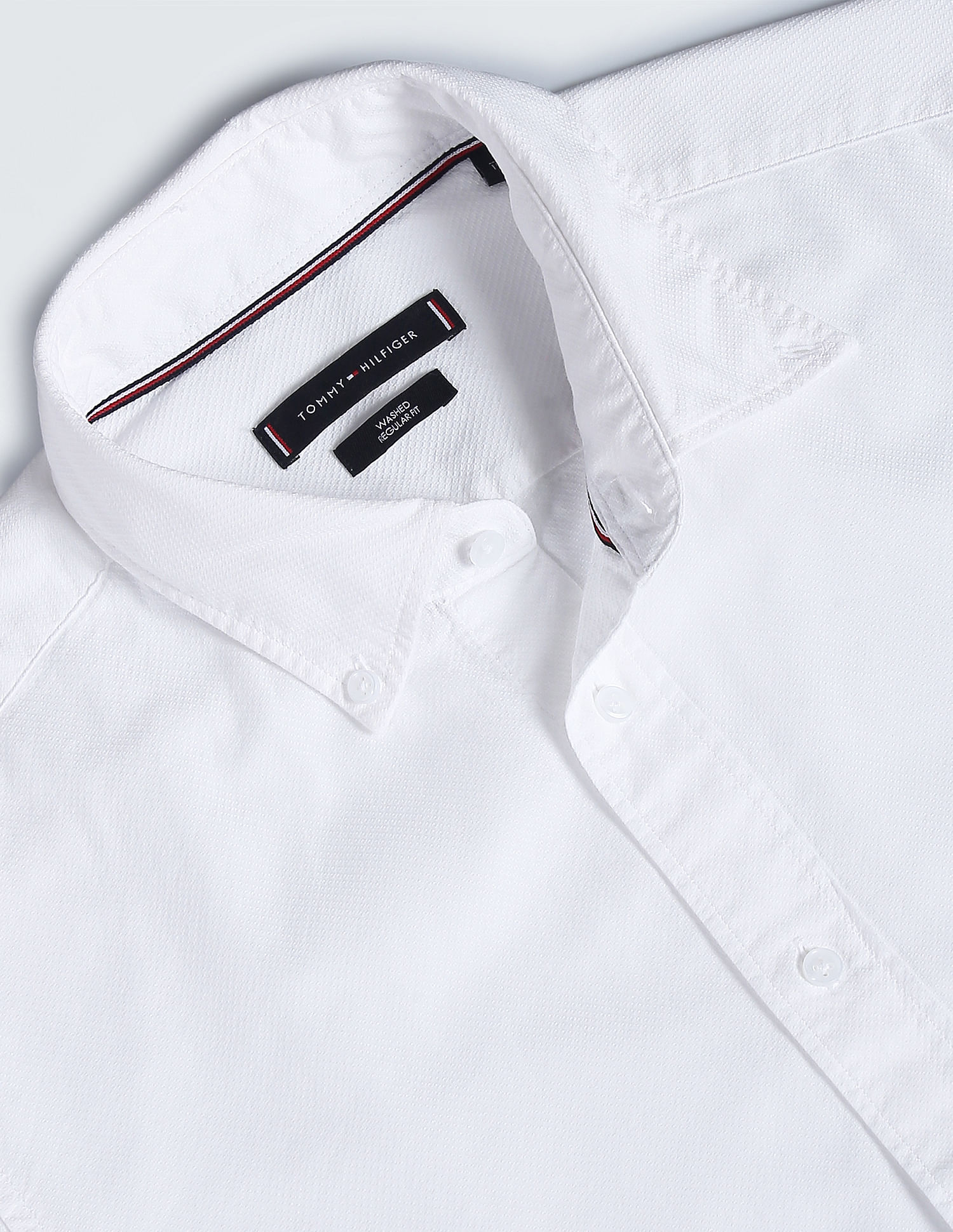 Tommy Hilfiger Solid Dobby Cotton Shirt