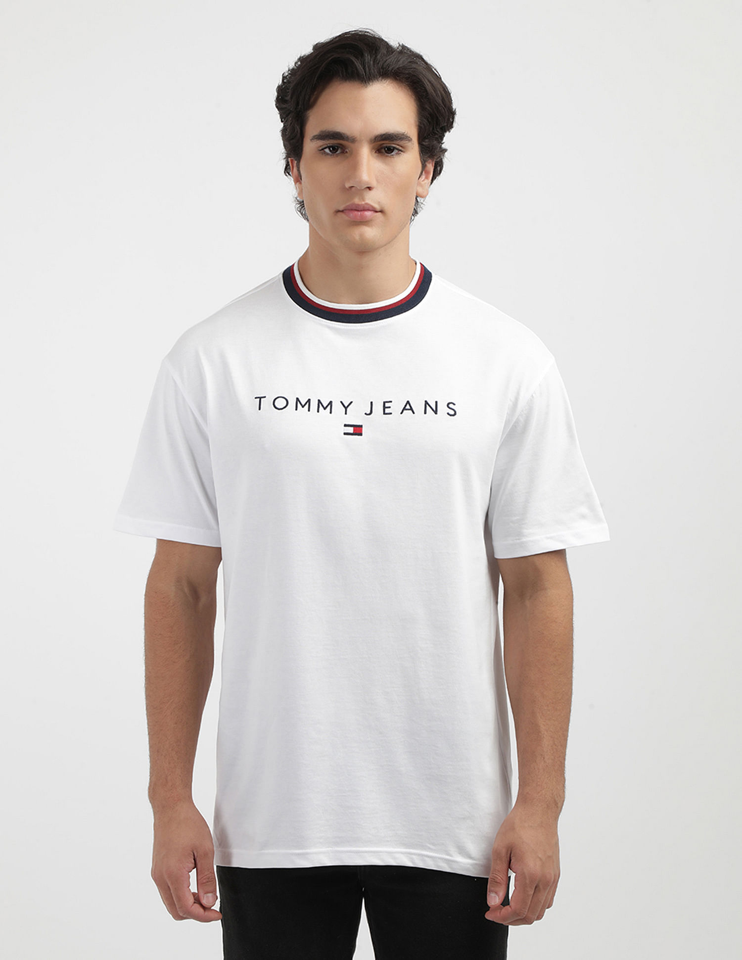 Tommy Hilfiger Linear Ringer Cotton T-Shirt