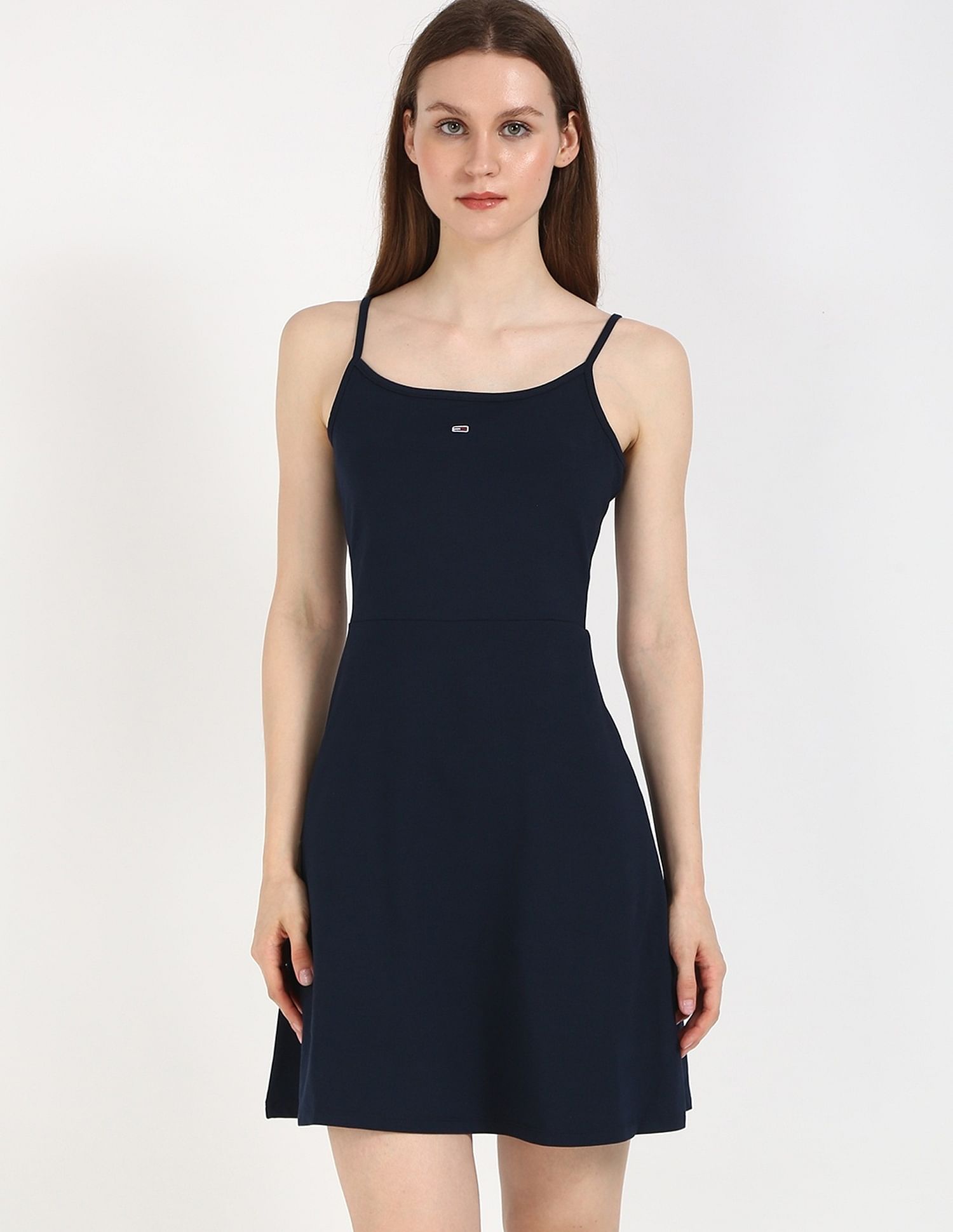Tommy Hilfiger Cotton Straps Neck Slip Dress