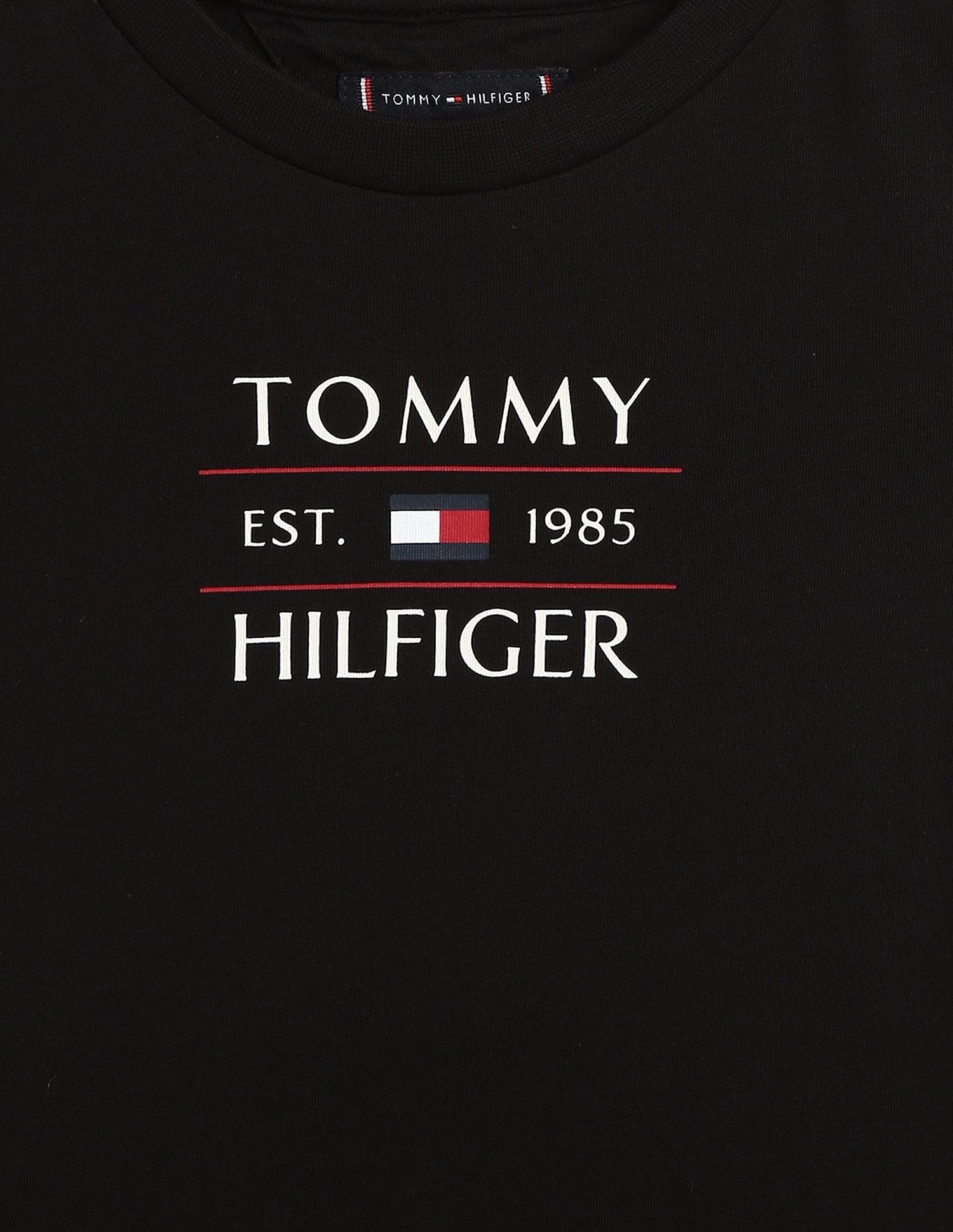 Tommy Hilfiger Kids Boys Logo Regular-Fit Cotton T-Shirt