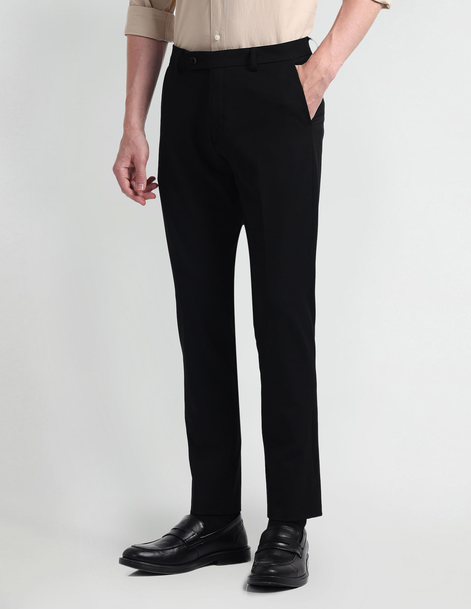 Arrow Bi-Stretch Slim Fit Twill Trousers