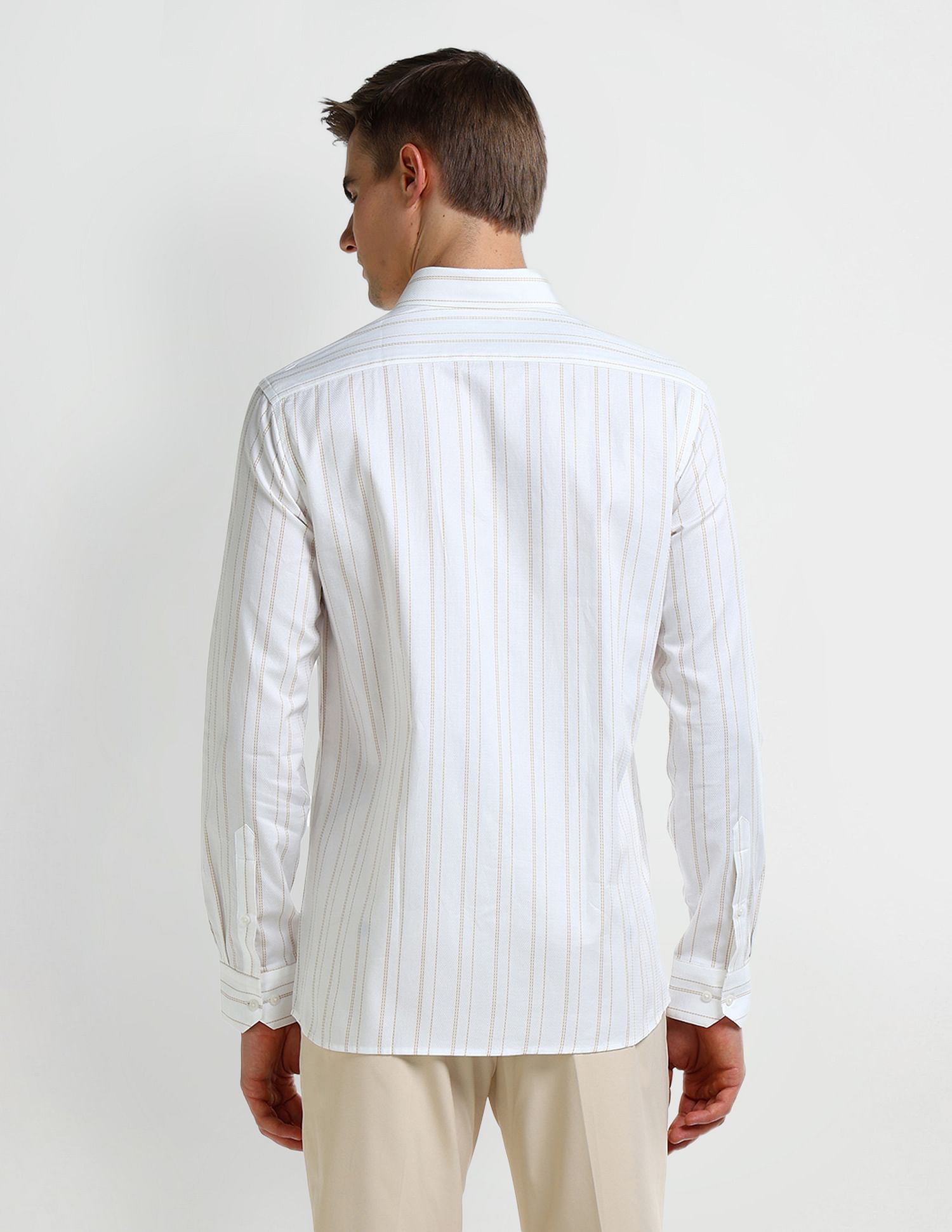 Arrow Vertical Striped Dobby Shirt