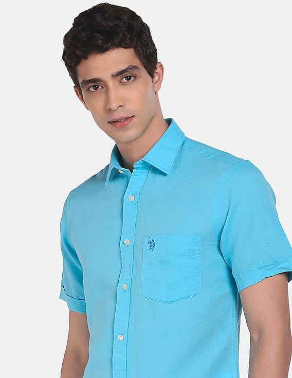 Buy U.S. Polo Assn. Men Aqua Short 