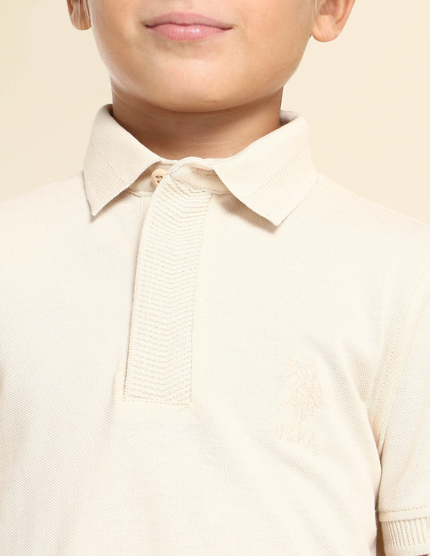 U.S. Polo Assn. Kids Boys Regular Fit Solid Polo Shirt