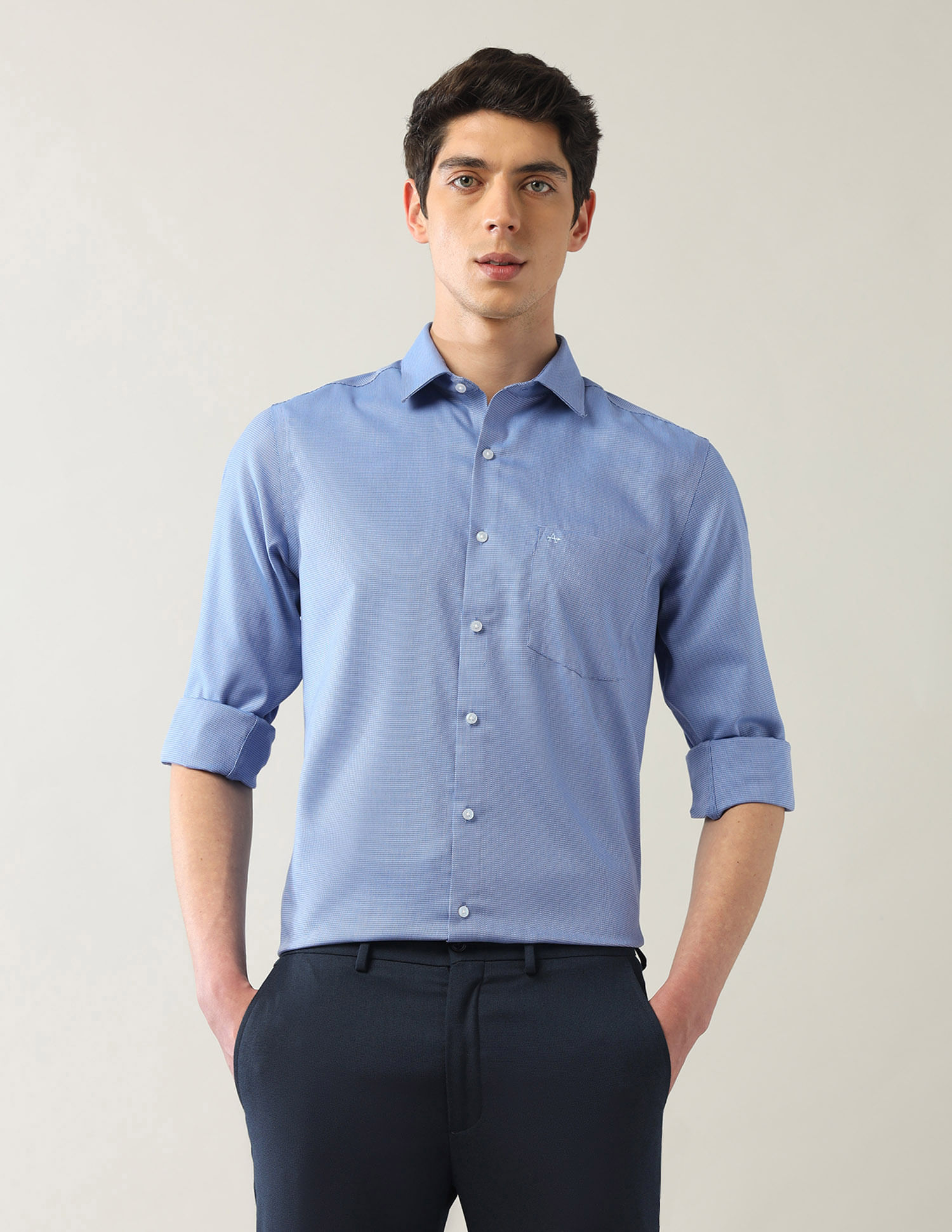 Arrow Manhattan Slim Fit Autopress Shirts