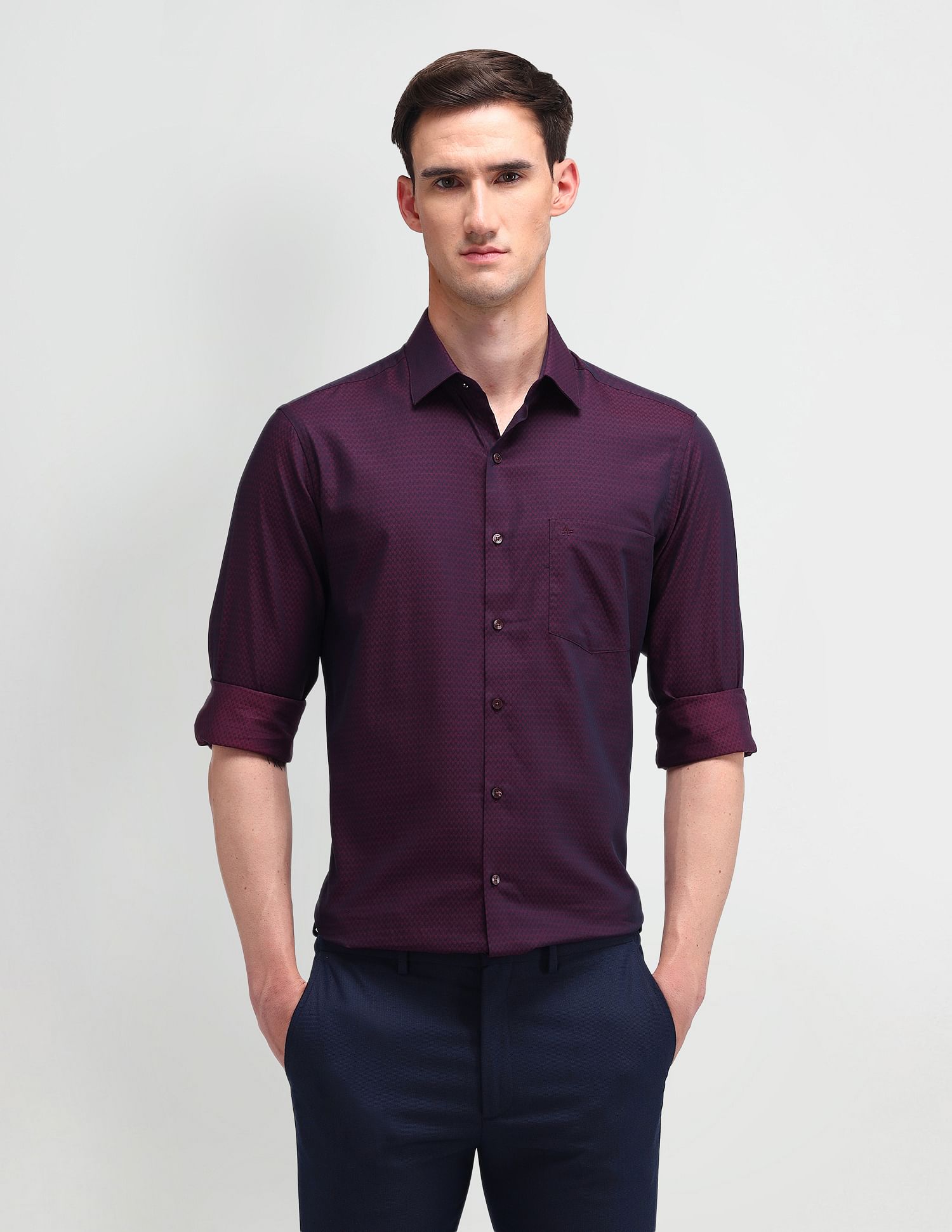Arrow Liberty Classic Fit Textured Shirt