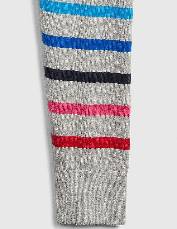 Crazy stripe sweater leggings
