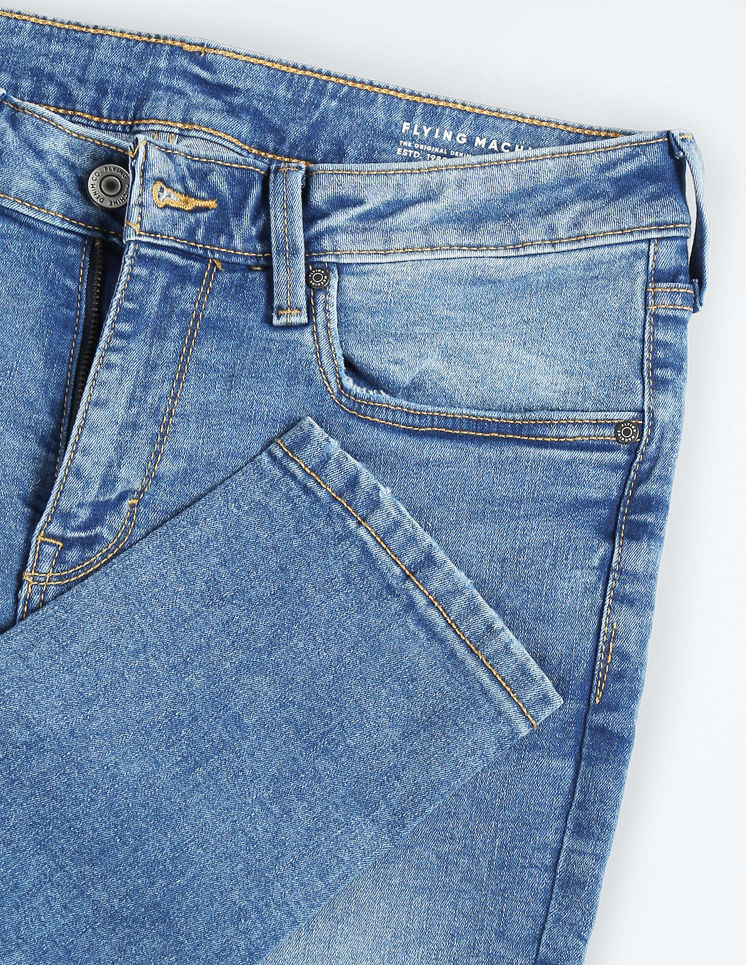 Flying Machine Low Rise Jackson Super Skinny Fit Jeans