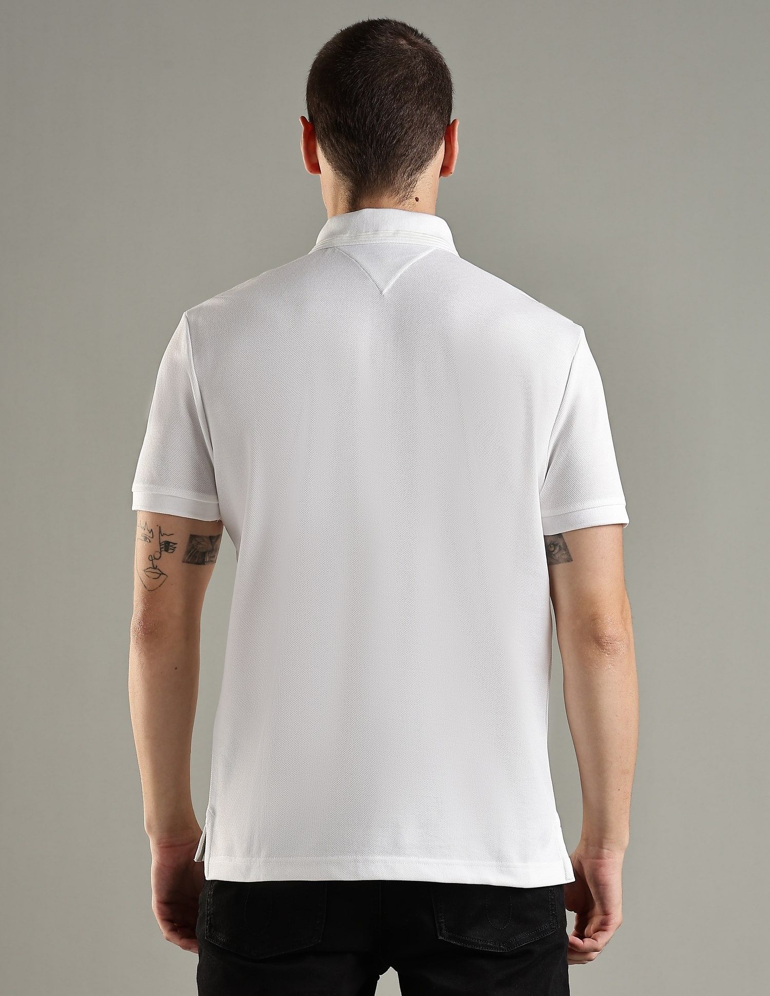 Tommy Hilfiger Embroidered Logo Regular Fit Cotton Polo T-Shirt