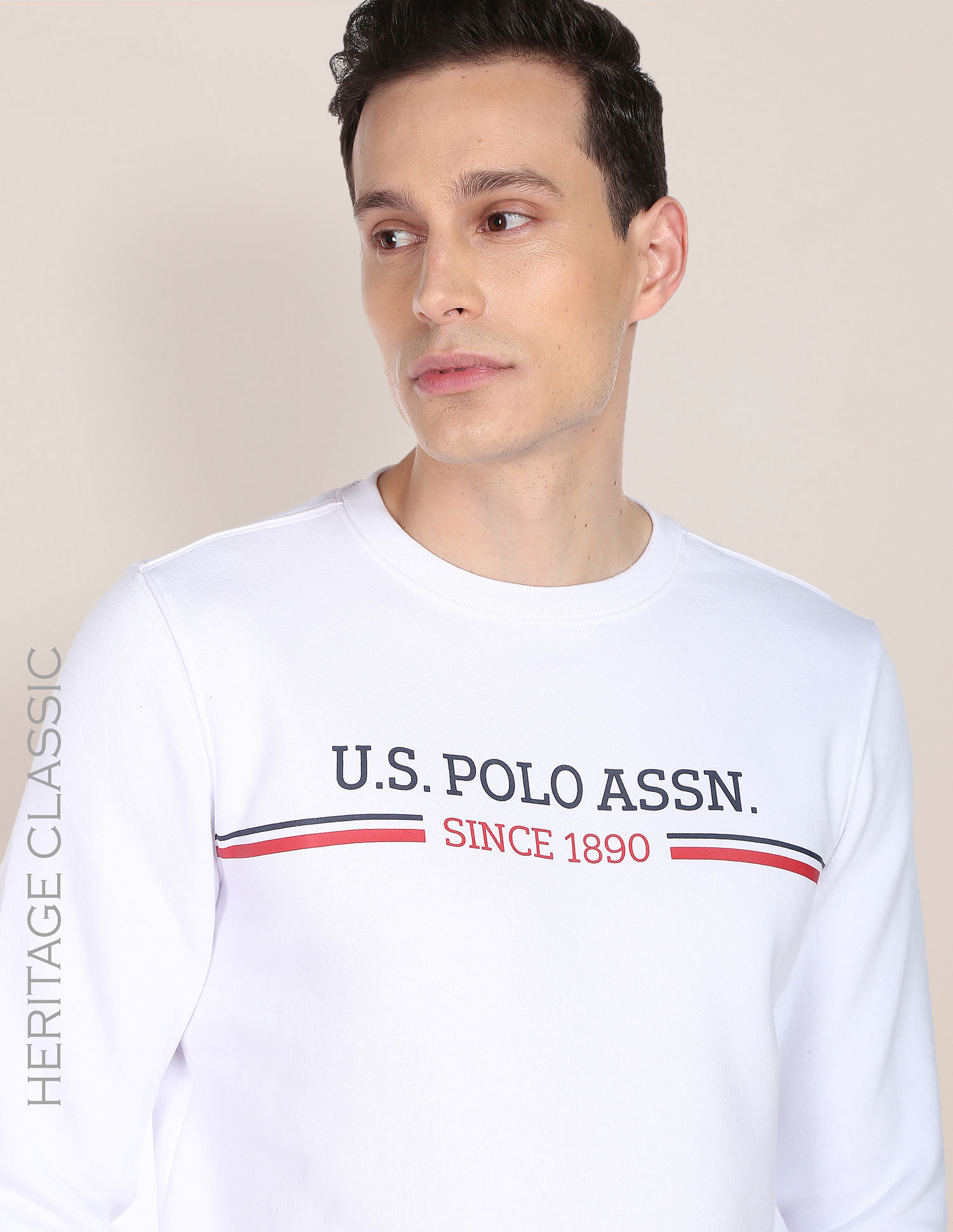Buy U.S. Polo Assn. Crew Neck Printed Logo Sweatshirt - NNNOW.com