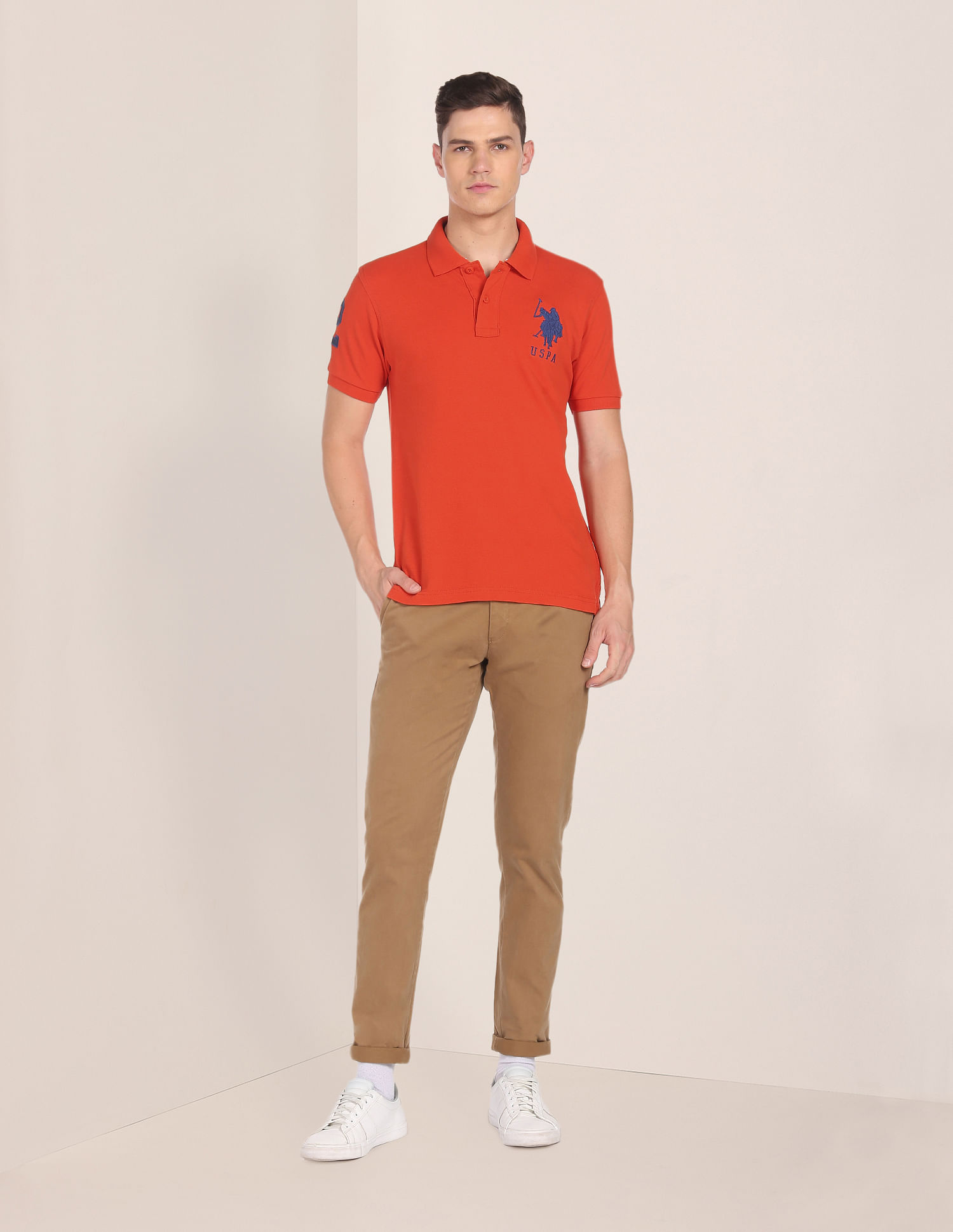 Buy U.S. Polo Assn. Compact Cotton Logo Polo Shirt - NNNOW.com