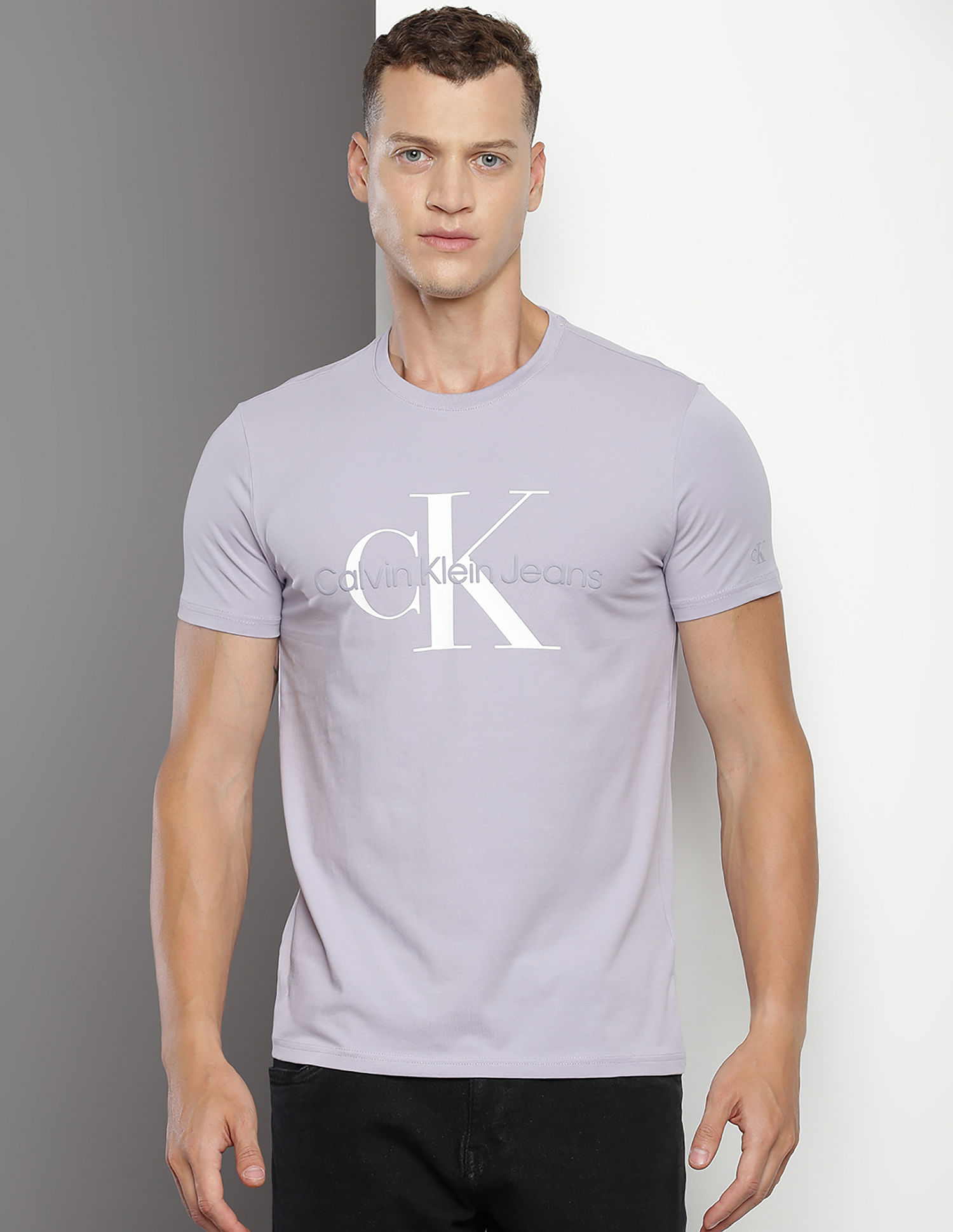 Calvin Klein Brand Print Monogram Seasonal T-Shirt