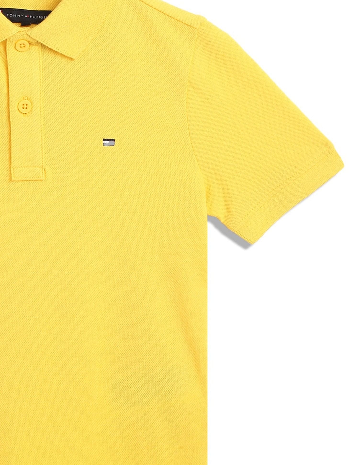 Tommy Hilfiger Kids Boys Solid Regular-Fit Cotton Polo T-Shirt