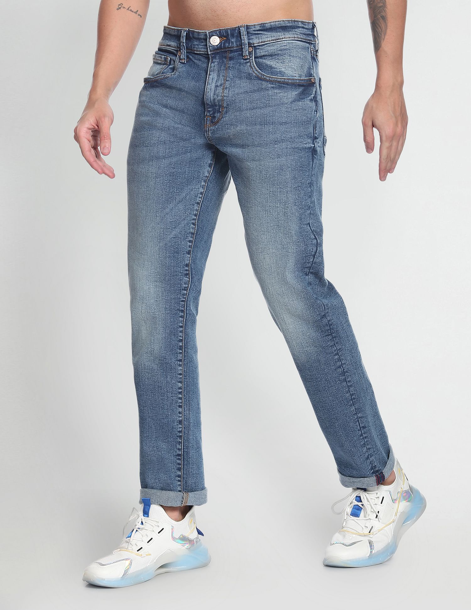 Flying Machine Freddie Slim Straight Fit Classic Vintage Jeans