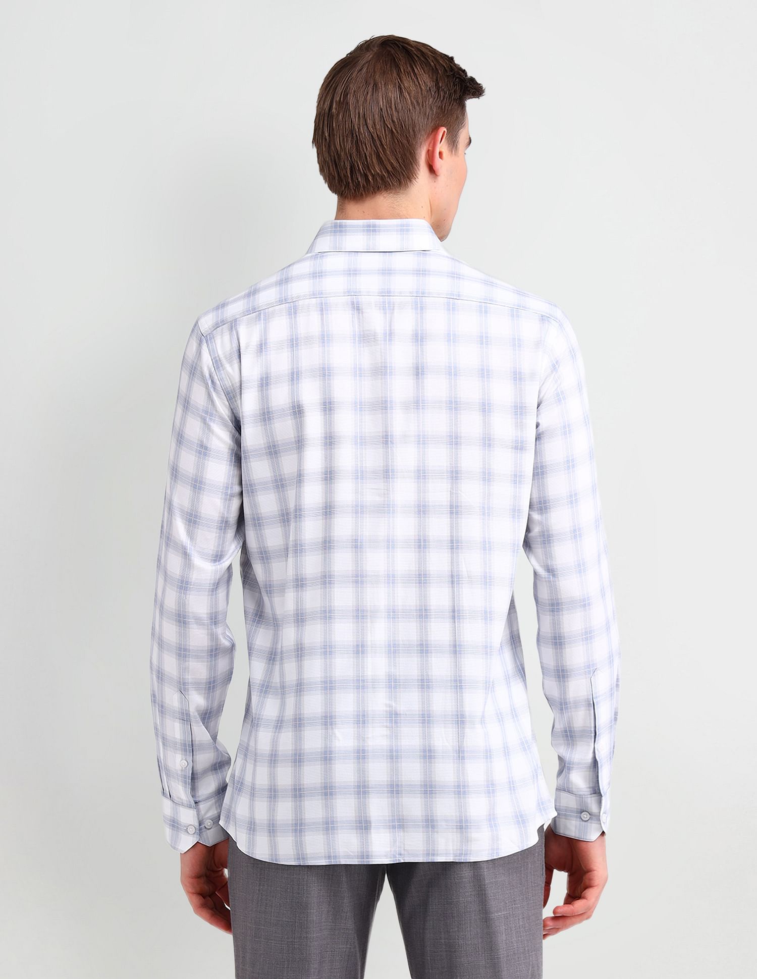 Arrow Brooklyn Fit Windowpane Checked Shirt