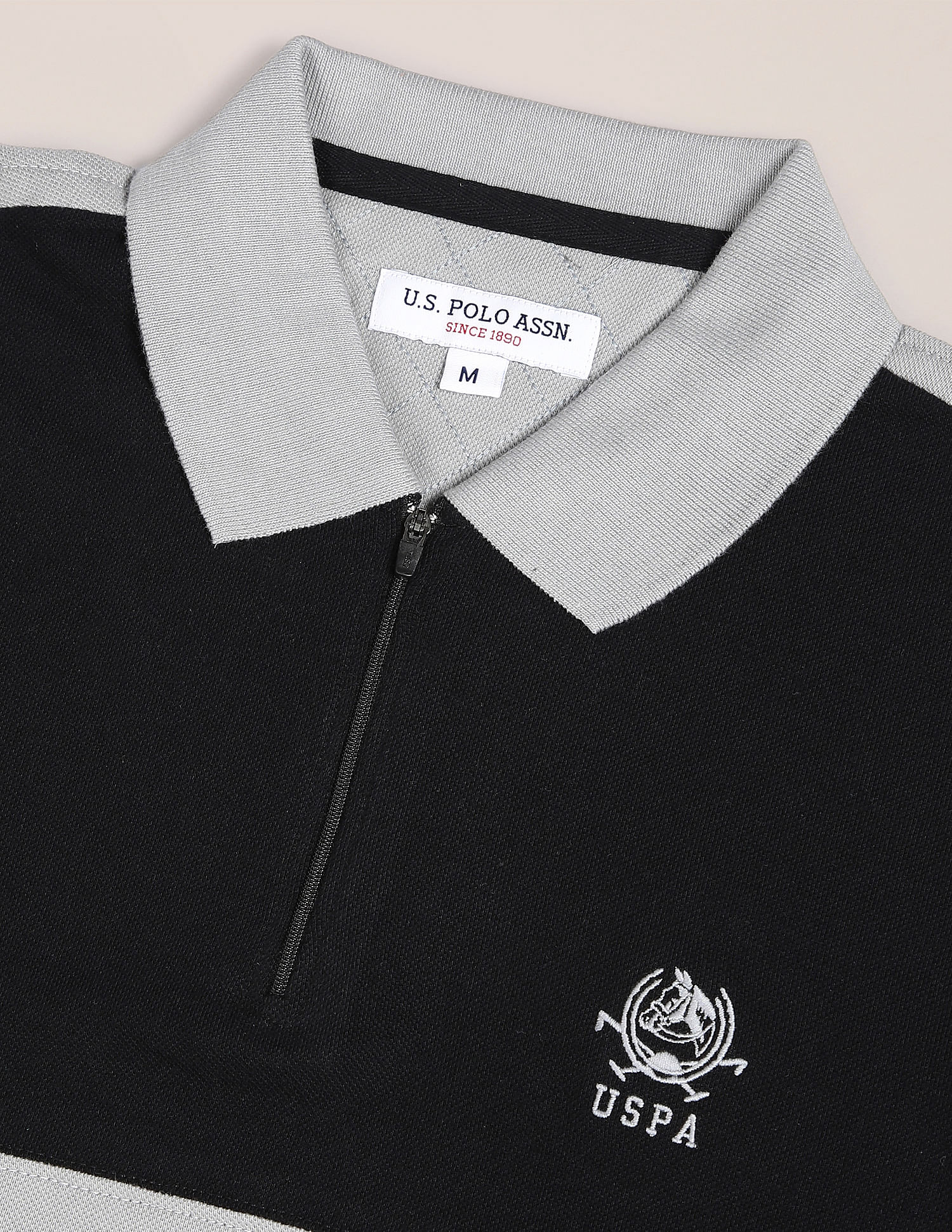 U.S. Polo Assn. Colour Block Cotton Polo Shirt