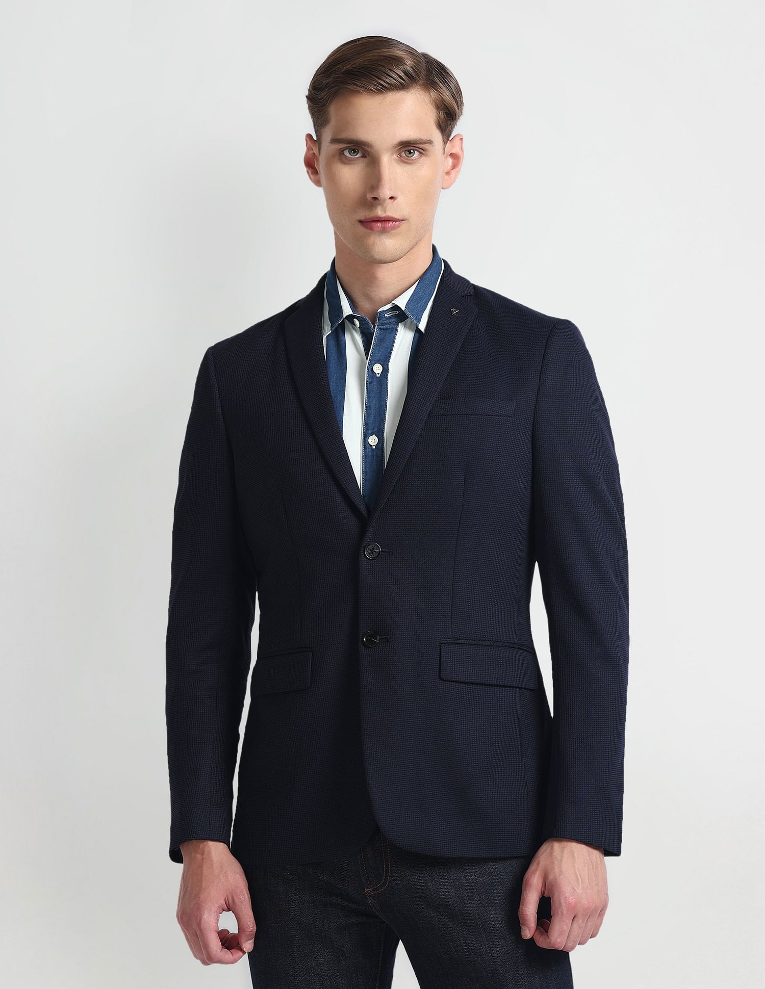 Arrow Slim Fit Dobby Knit Blazer