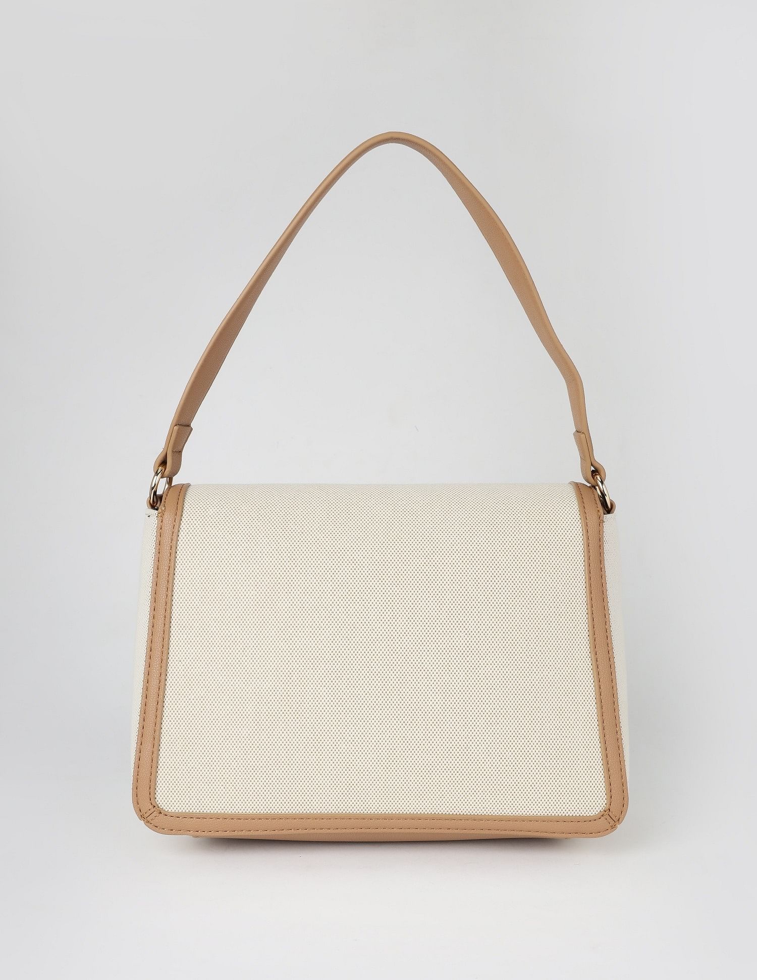 Tommy Hilfiger Solid Brown Polyester Sling Bag