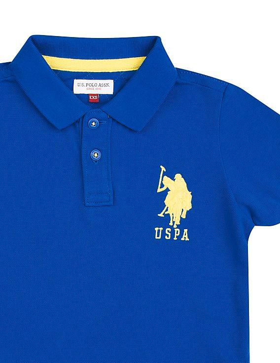 U.S. Polo Assn. Kids Solid Cotton Pique Polo Shirt