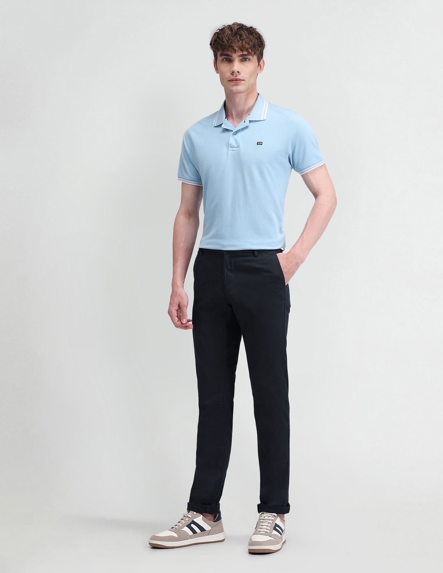 Arrow Sport Slim Fit Satin Trousers
