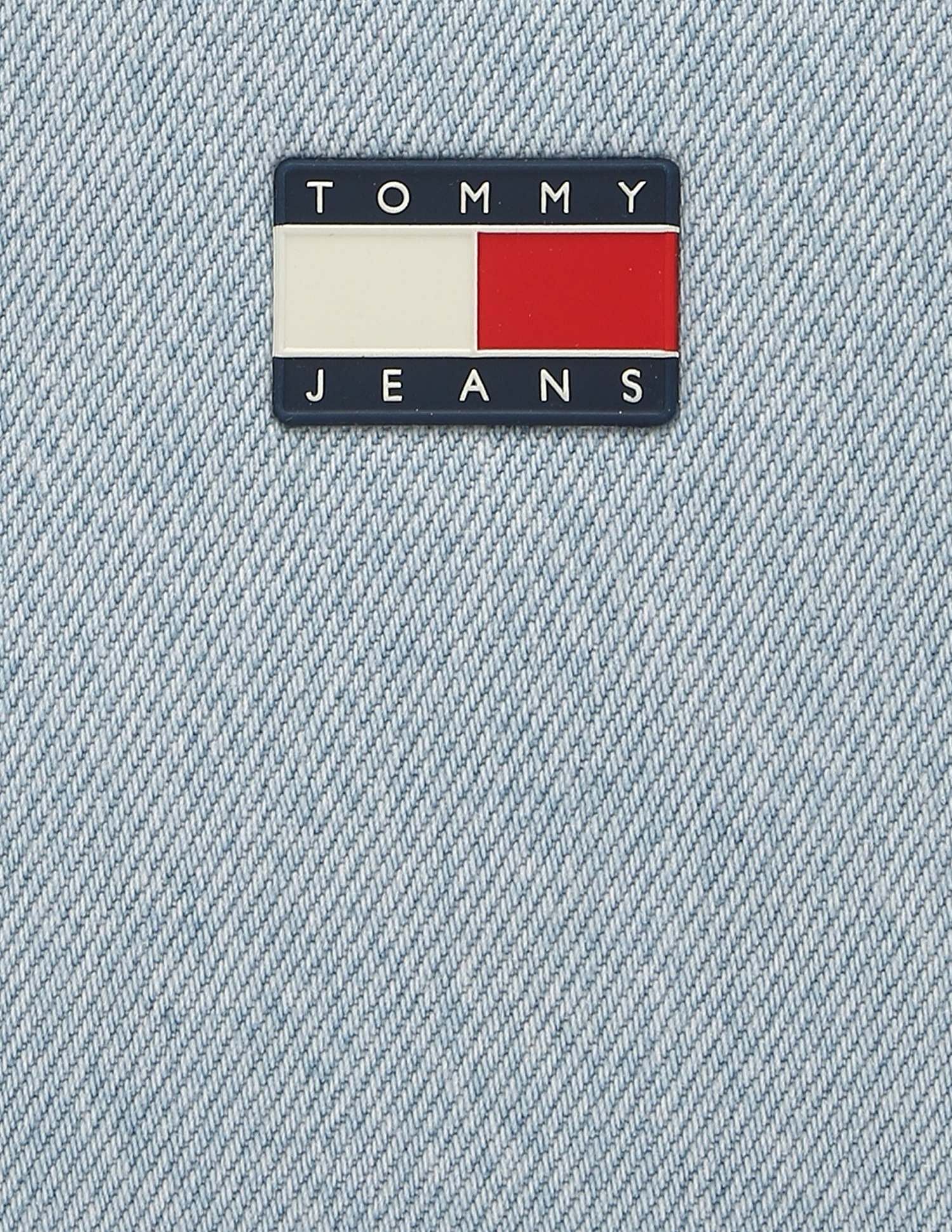 Tommy Hilfiger Solid Blue Cotton Shoulder Bag