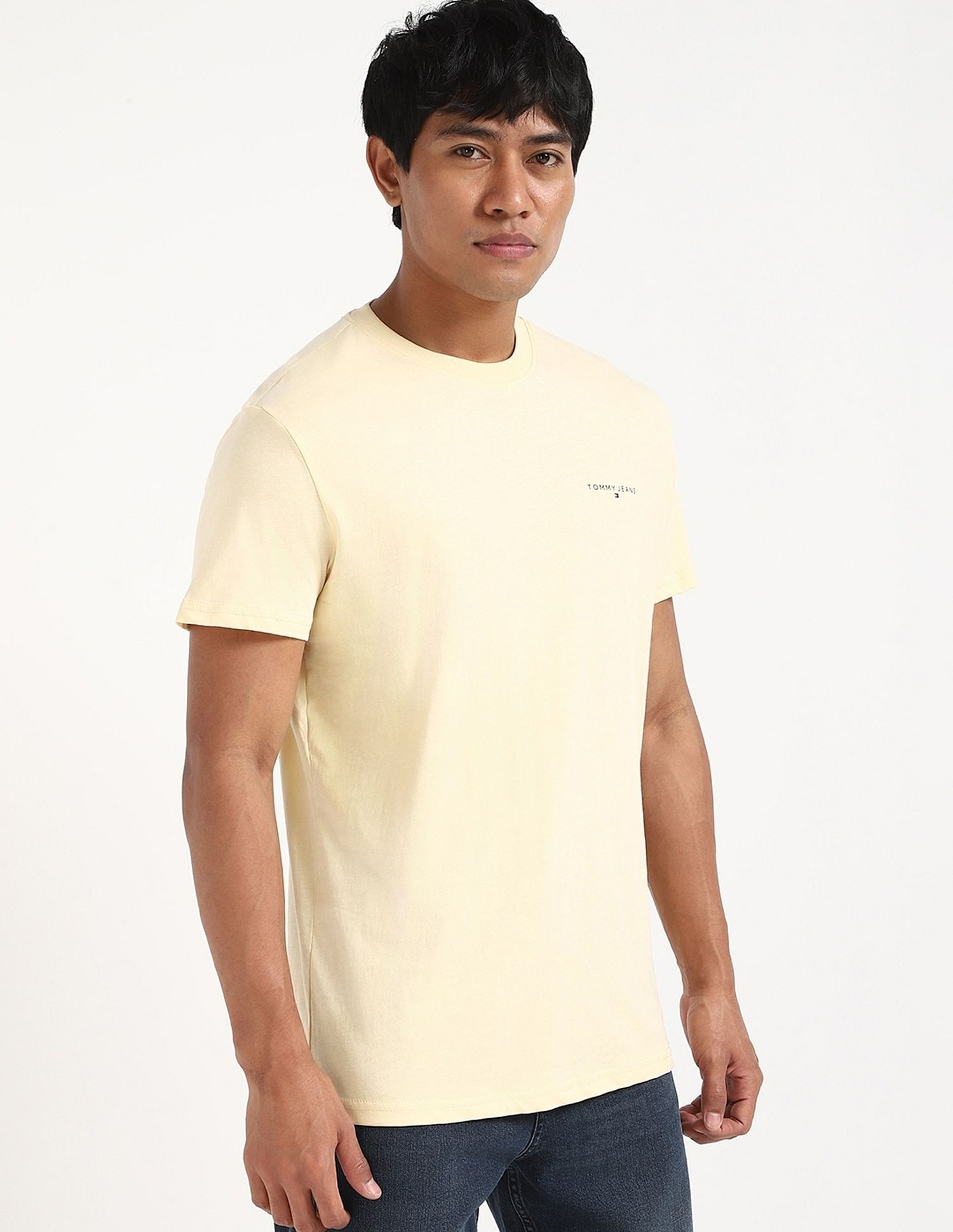 Tommy Hilfiger Solid Slim-Fit Cotton T-Shirt