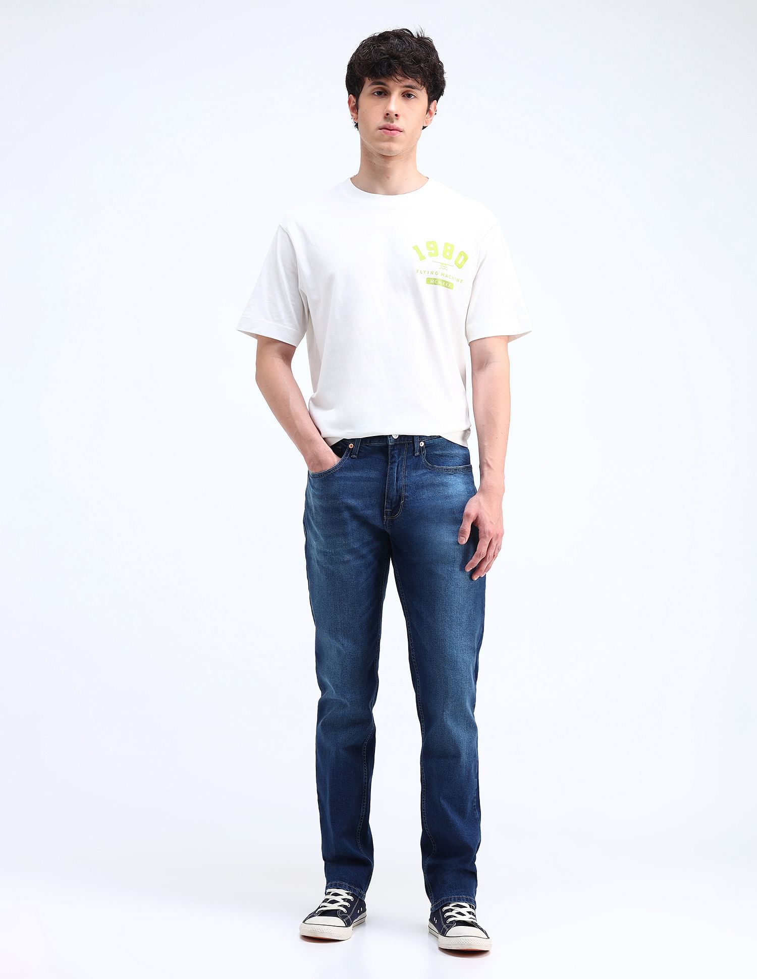 Flying Machine Freddie Slim Straight Fit Jeans