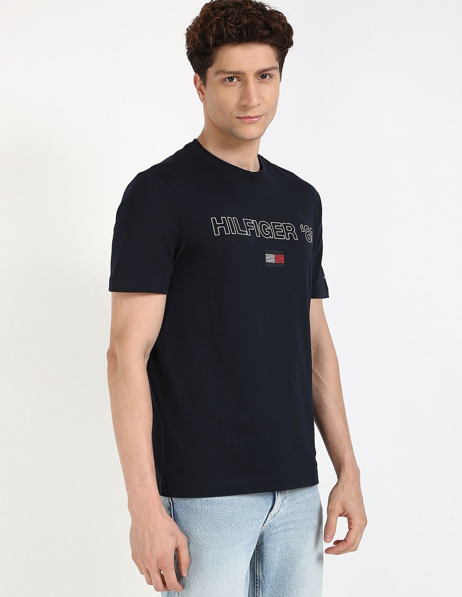 Tommy Hilfiger Logo Regular-Fit Cotton T-Shirt
