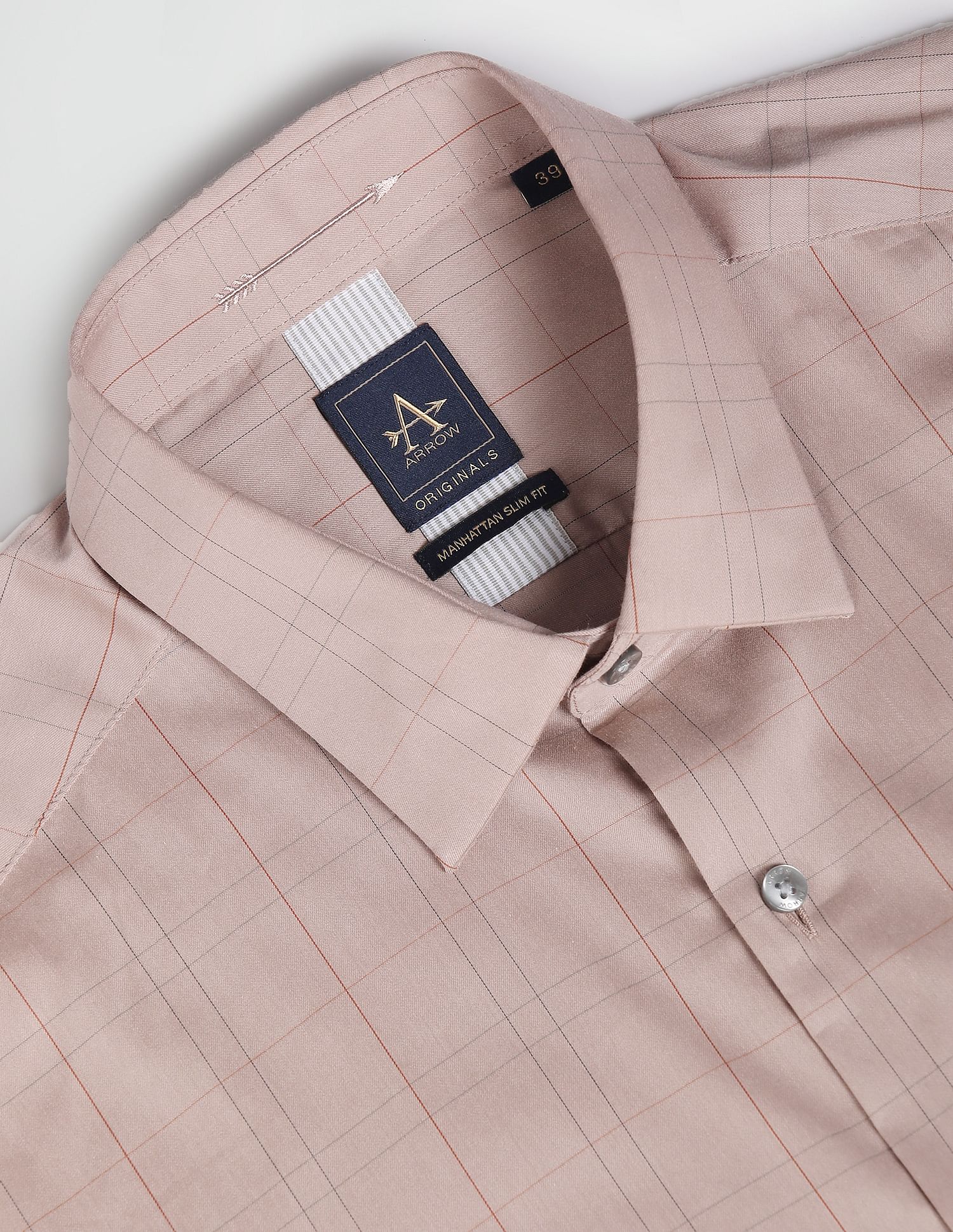 Arrow Manhattan Slim Fit Twill Shirt