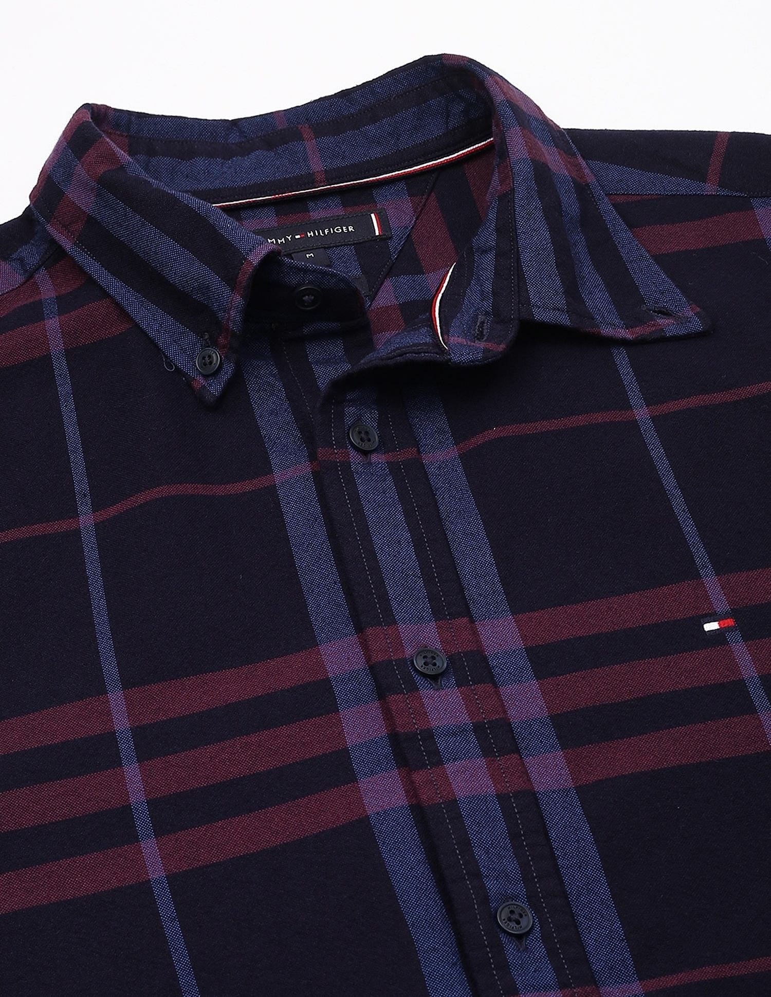 Tommy Hilfiger Checks Regular-Fit Oxford Shirt