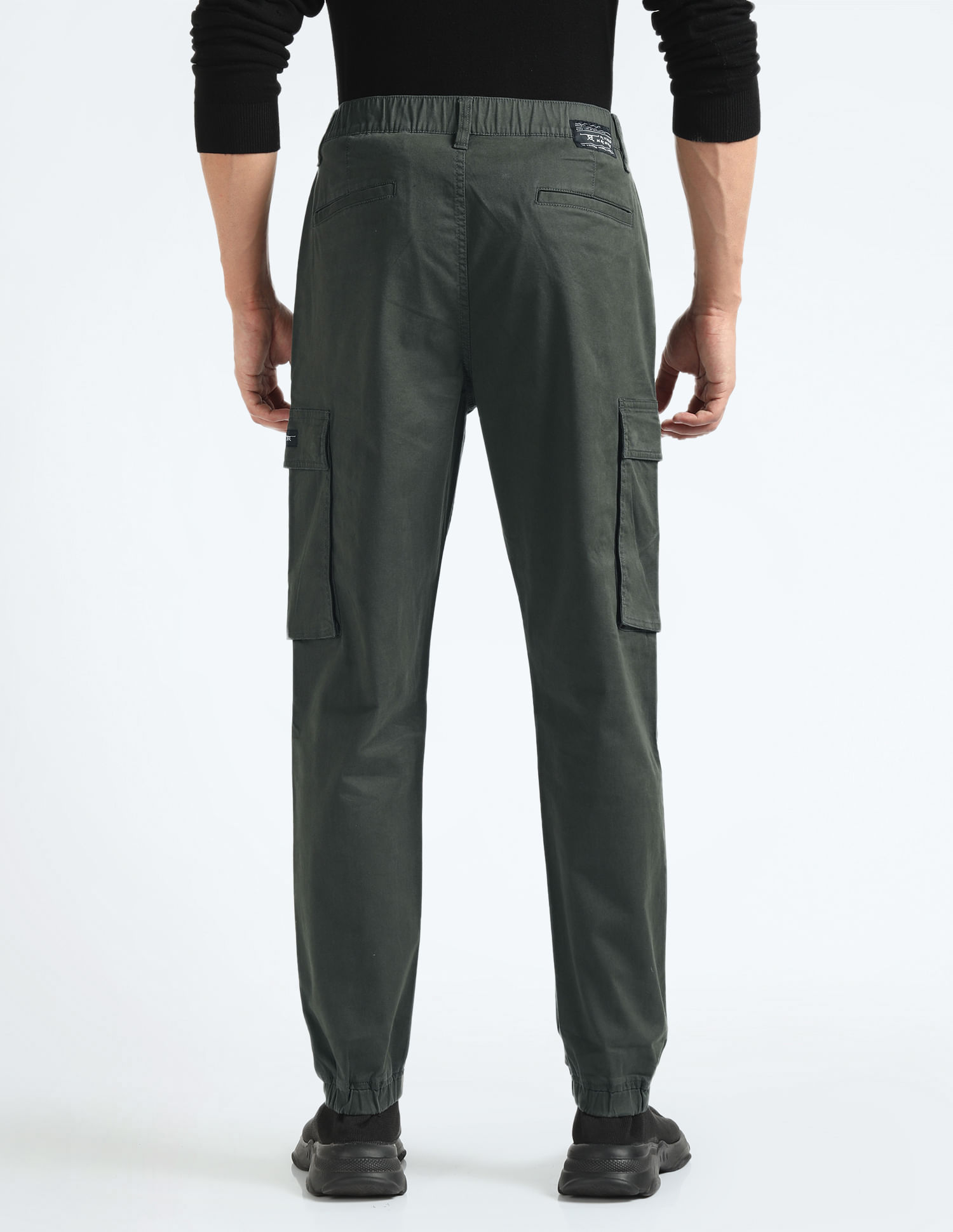 Flying Machine Mid Rise Slim Fit Cargo Pants