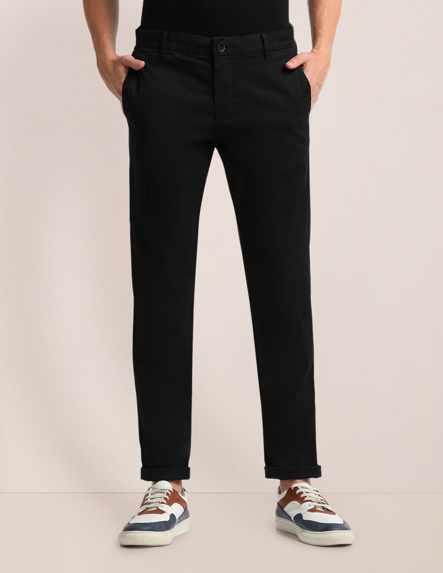 U.S. Polo Assn. Slim Straight Fit Dobby Trousers