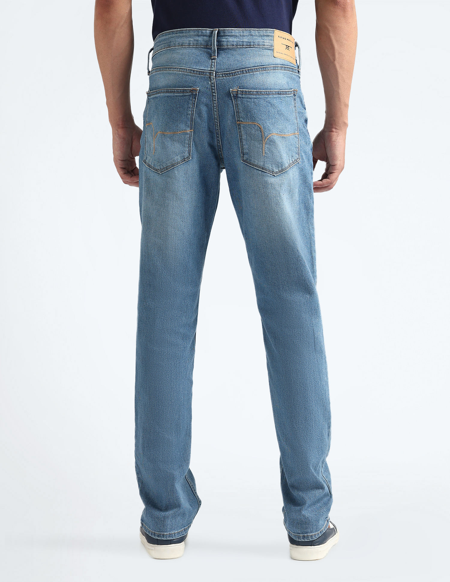 Flying Machine Freddie Slim Straight Mid Rise Jeans