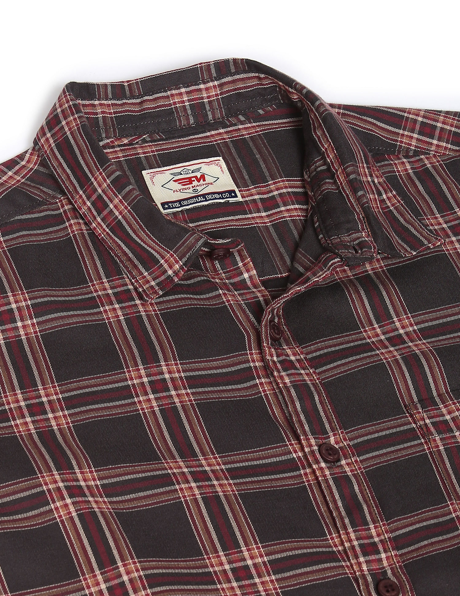 Flying Machine Tartan Check Cotton Shirt