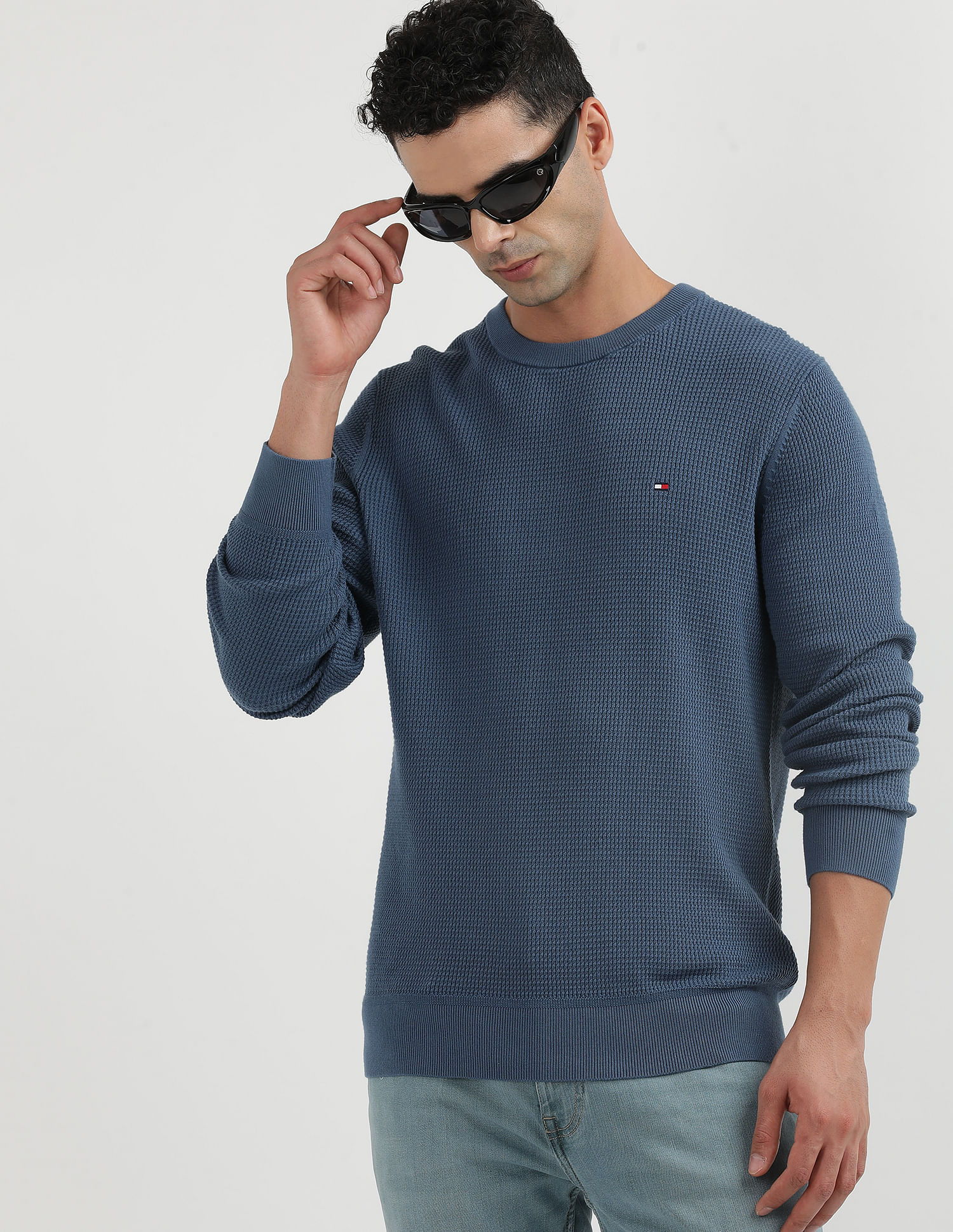 Tommy Hilfiger Refined Structure Organic Cotton Sweater