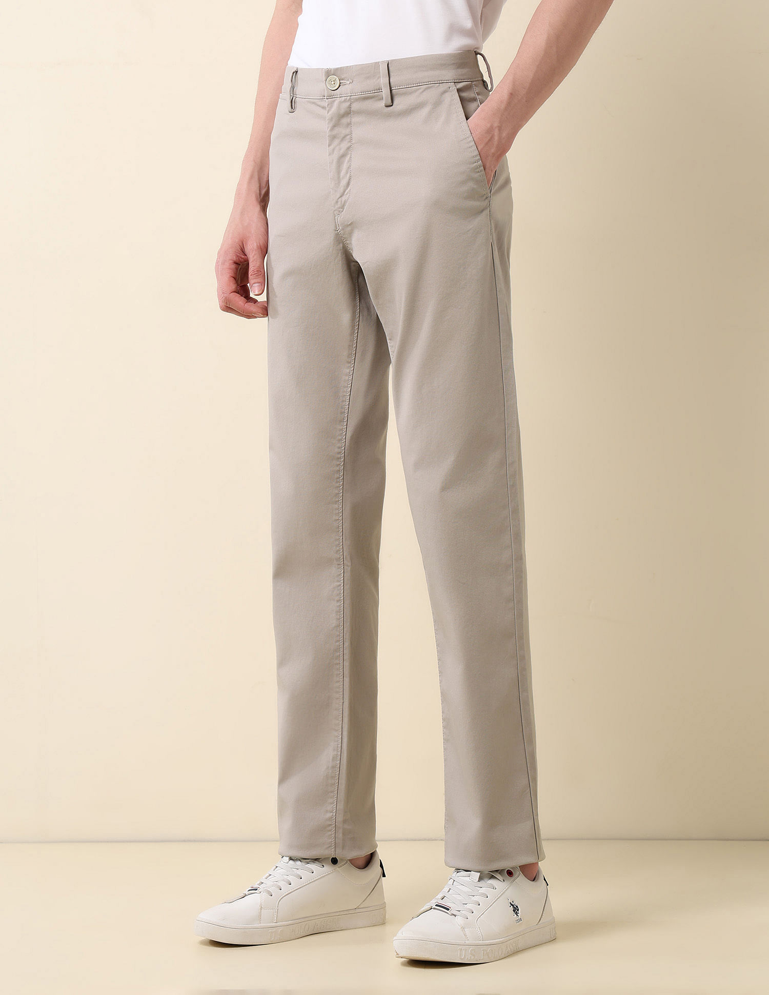 U.S. Polo Assn. Riley Straight Fit Dobby Weave Trousers