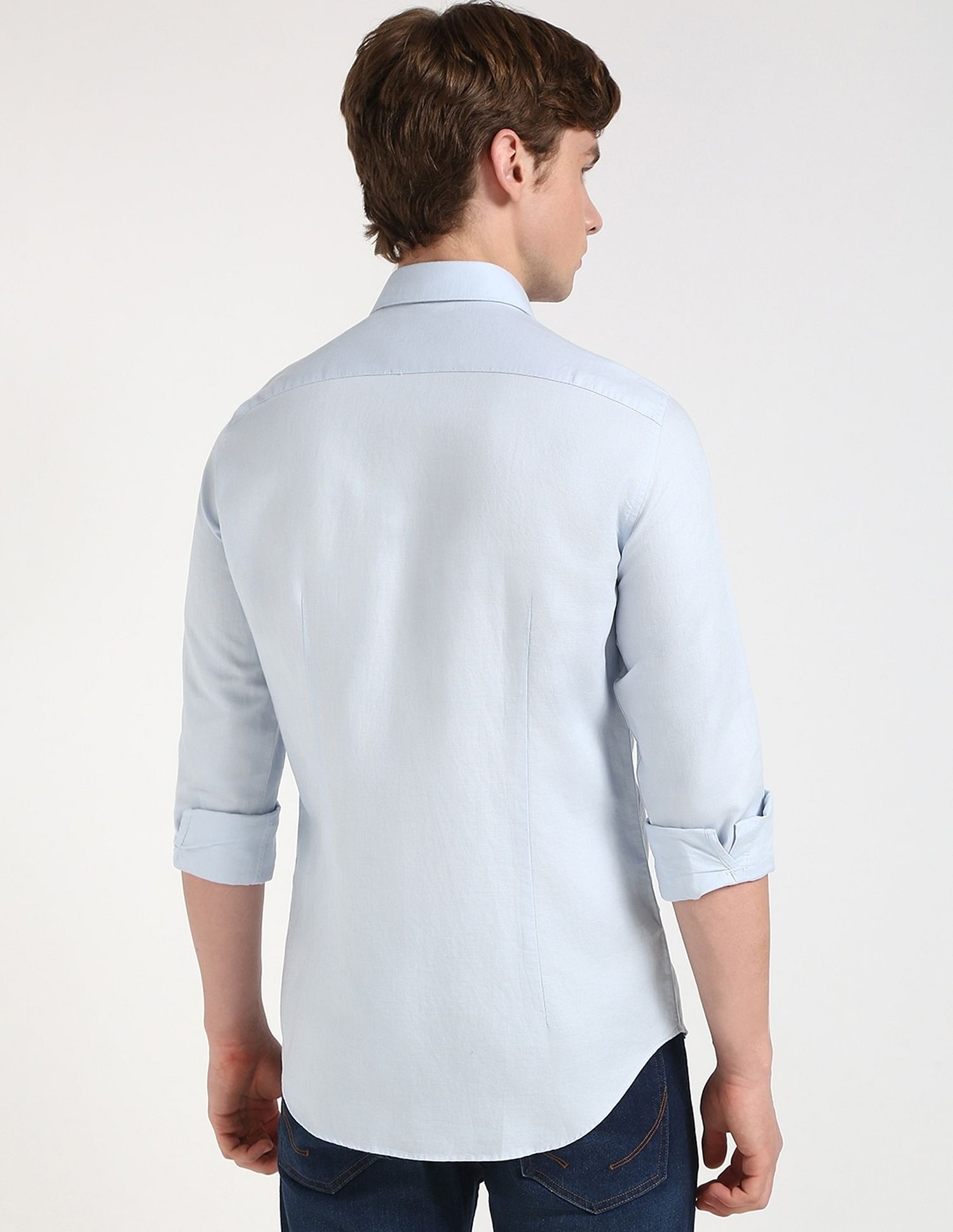 Tommy Hilfiger Solid Slim-Fit Cotton Shirt