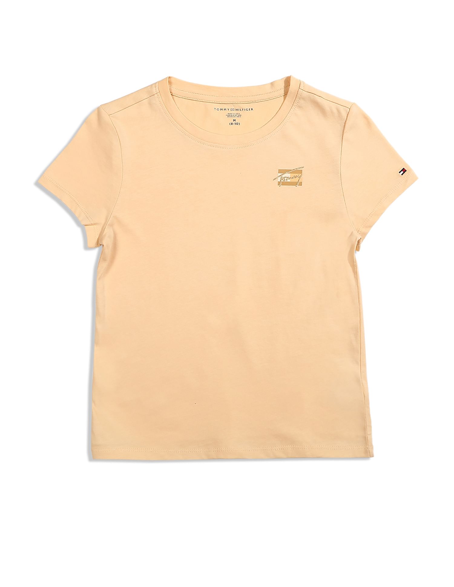Tommy Hilfiger Kids Round Neck Solid T-Shirt