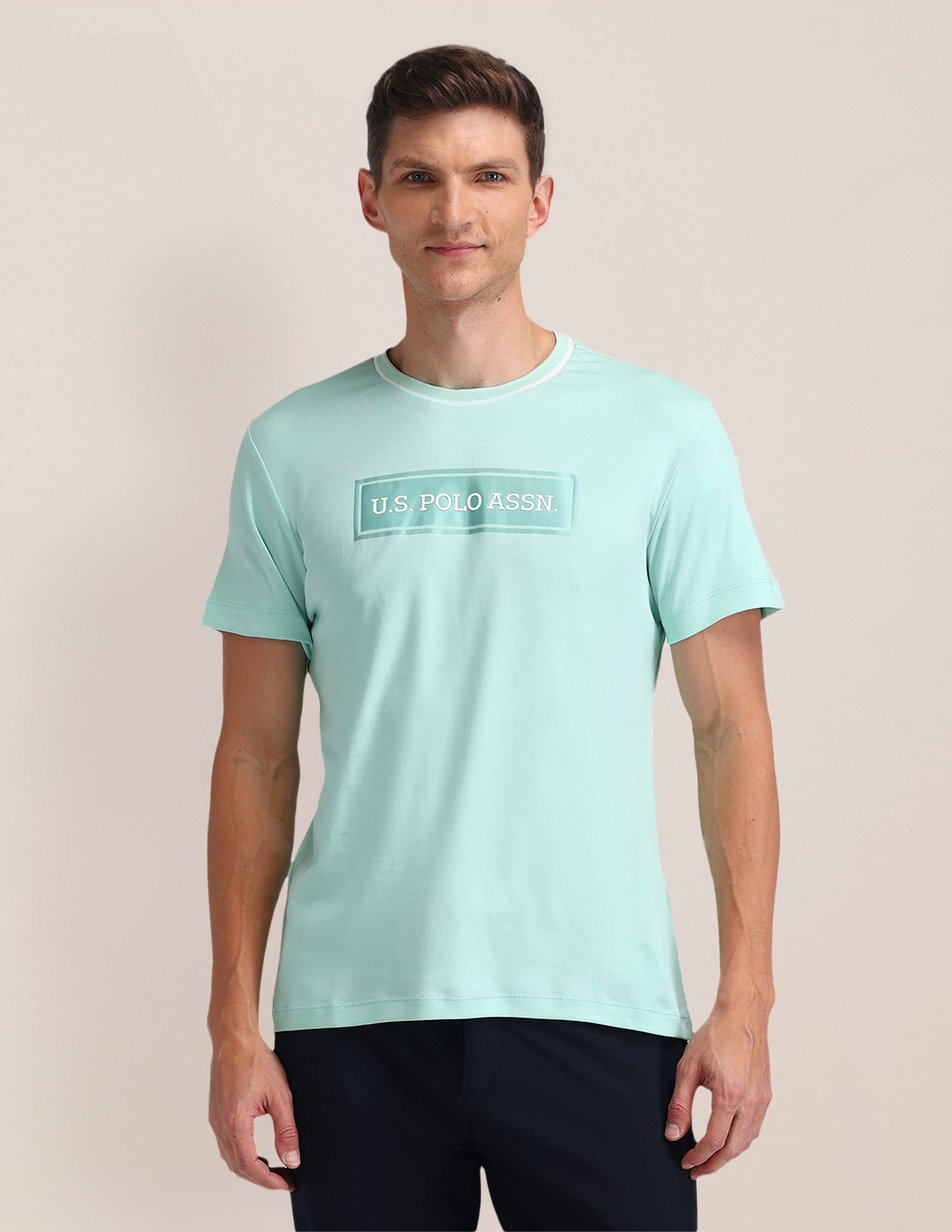 U.S. Polo Assn. Brand Print Cotton T-Shirt