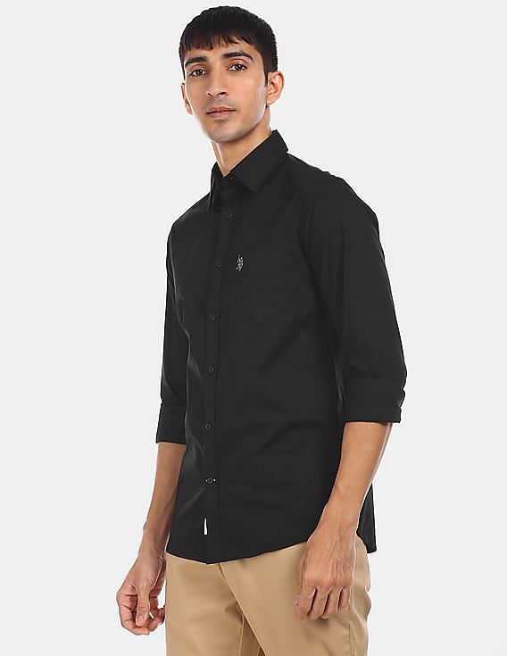 U.S. Polo Assn. Slim Fit Cotton Lycra Shirt