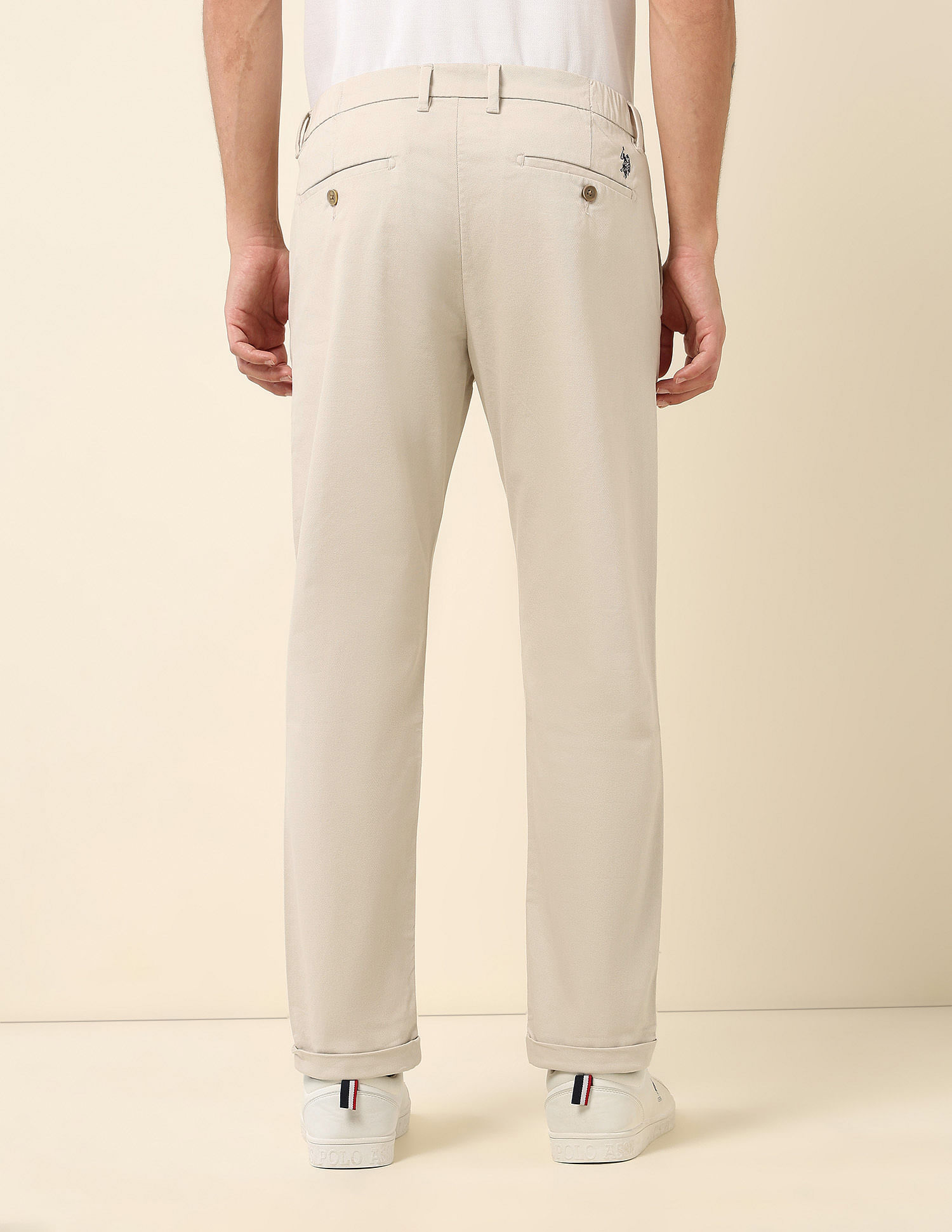 U.S. Polo Assn. Textured Henry Tapered Fit Trousers