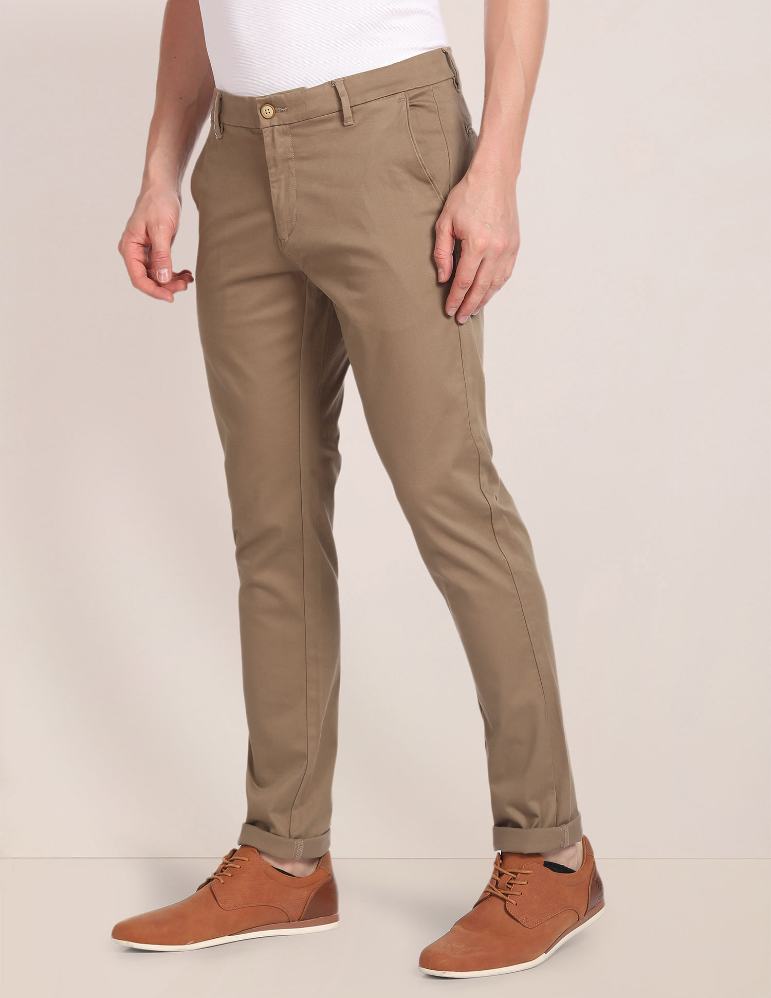 U.S. Polo Assn. Mid Rise Solid Trousers