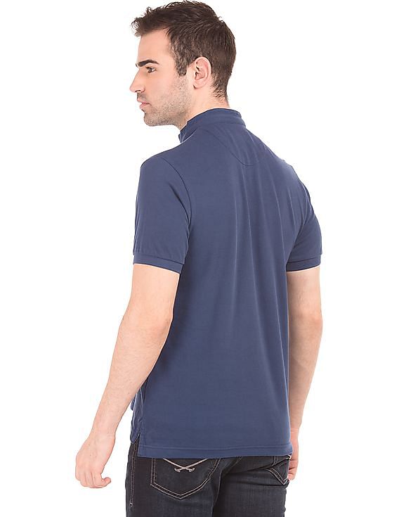 U.S. Polo Assn. Mandarin Collar Slim Fit Polo Shirt