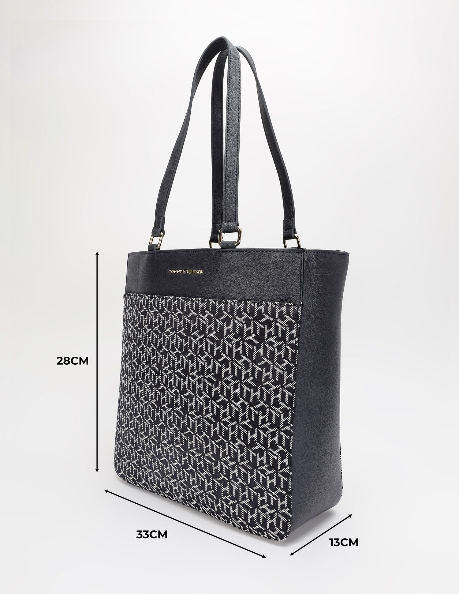 Tommy Hilfiger Logo Blue Polyester Tote Bag