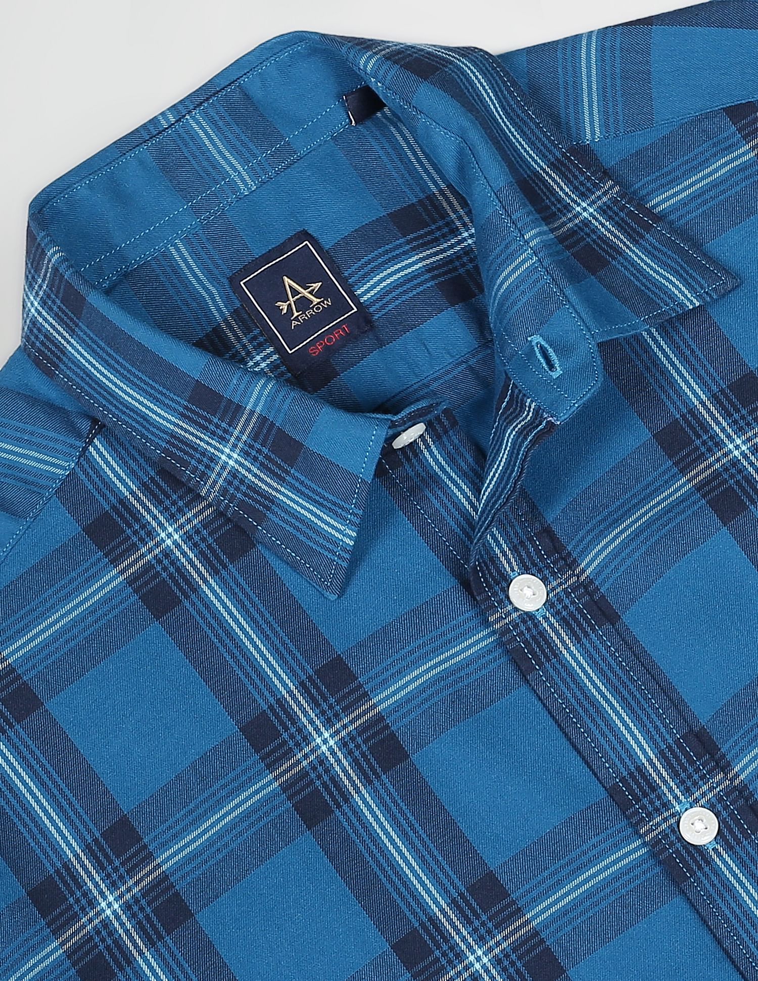 Arrow Sports Tartan Check Cotton Shirt