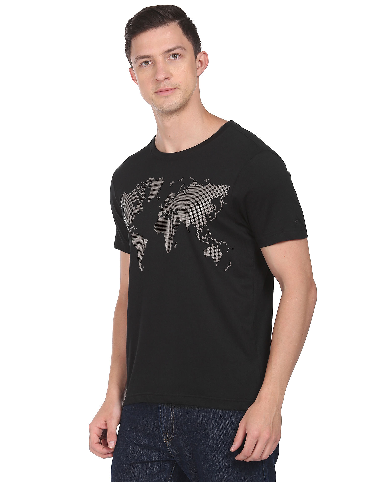 Arrow Newyork Graphic Print Cotton T-Shirt