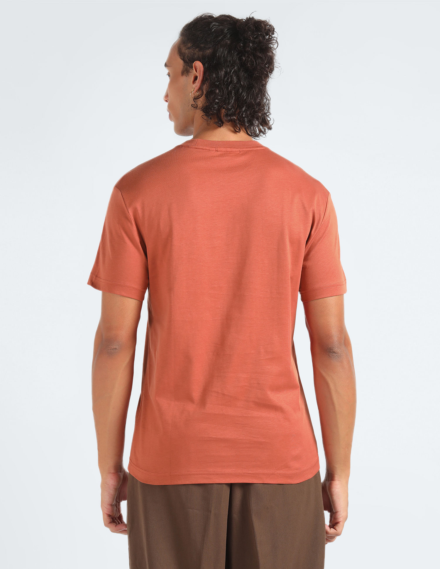 Calvin Klein Transitional Cotton Raised Rubber Logo T-Shirt