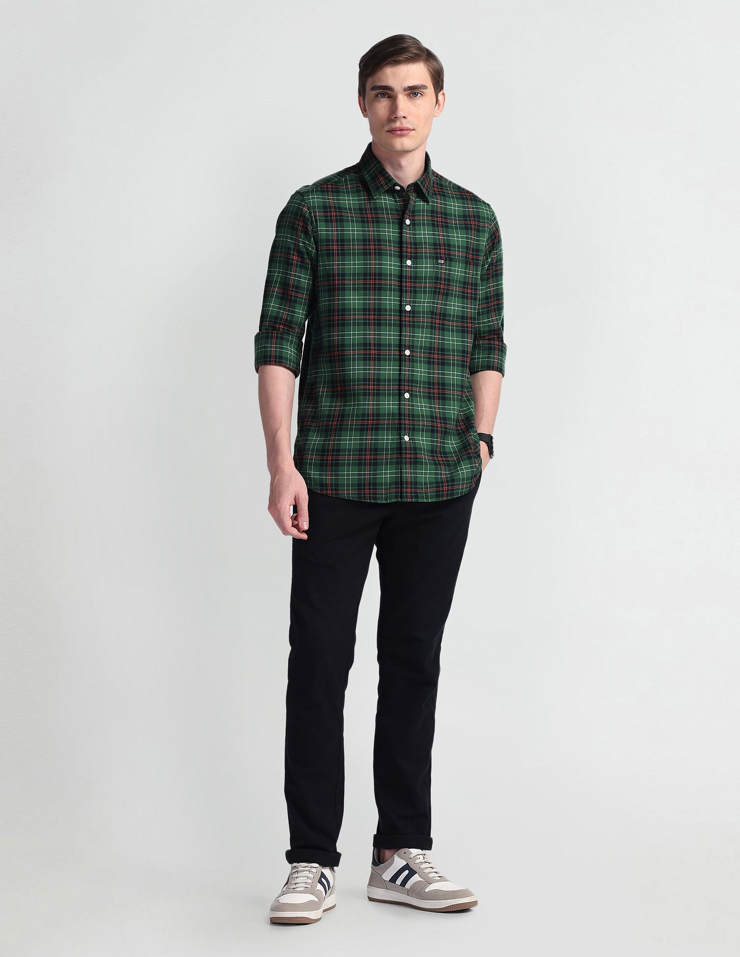 Arrow Sport Tartan Check Oxford Shirt